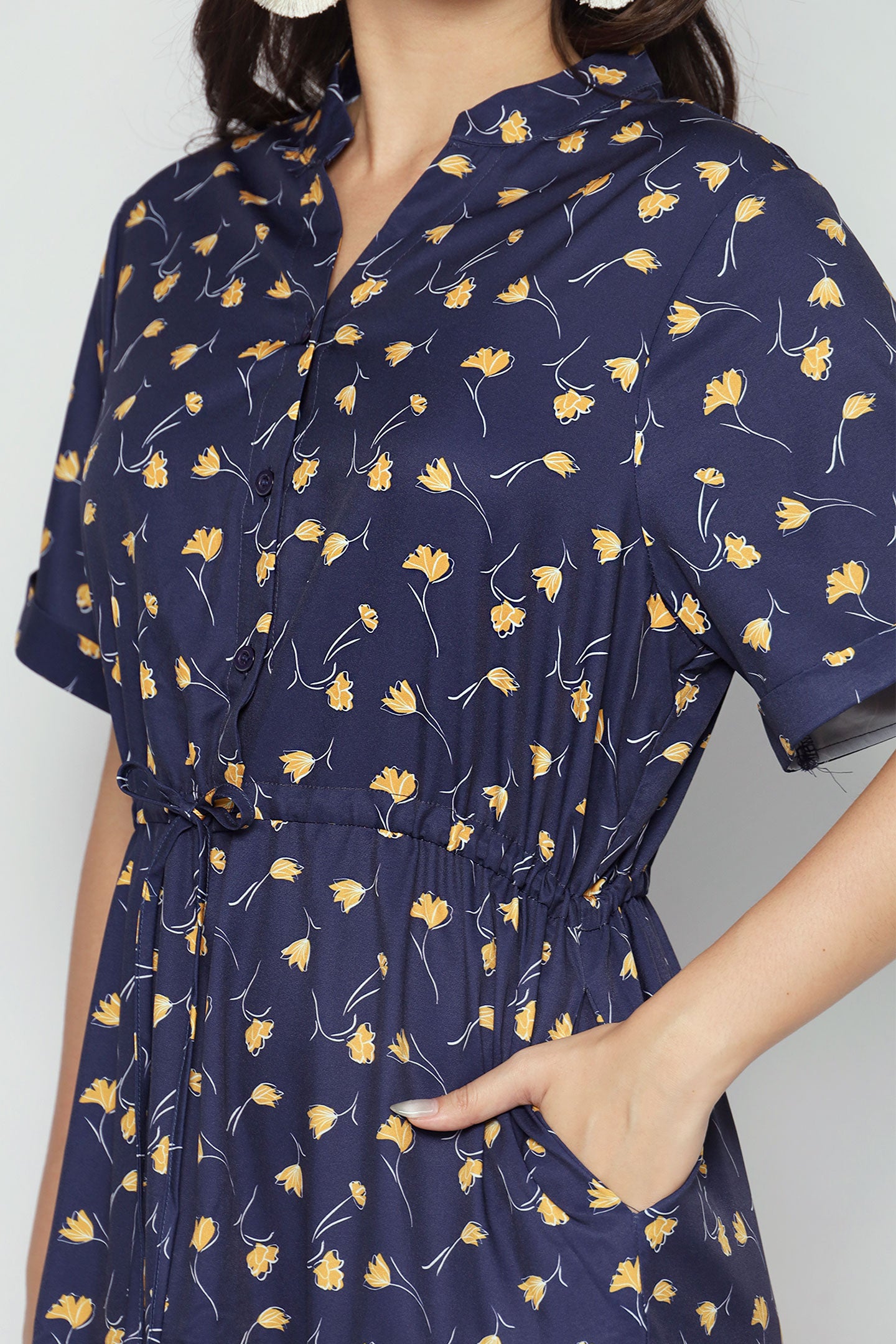 Vedette Dress in Golden Ginkgo