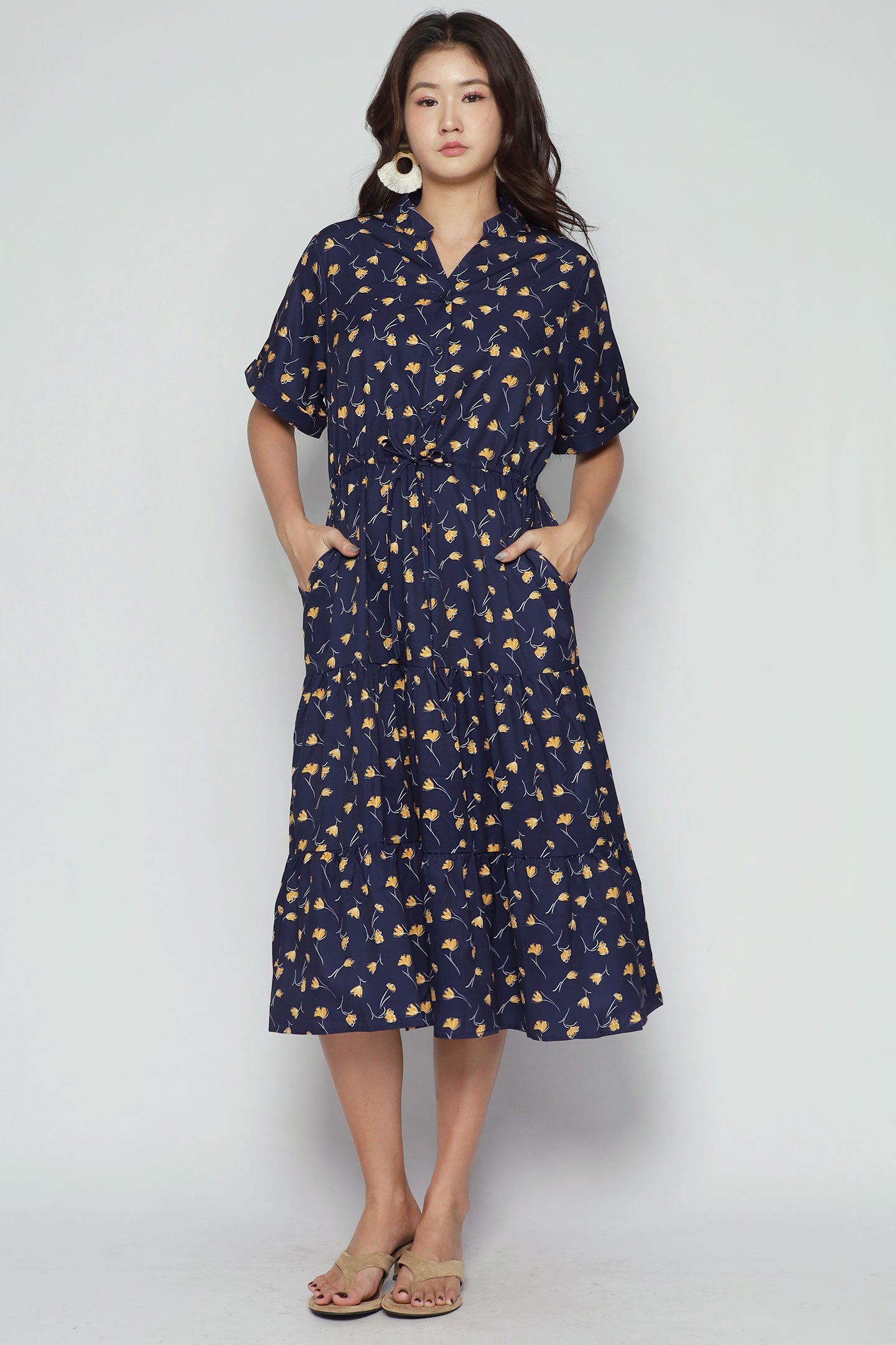 Vedette Dress in Golden Ginkgo