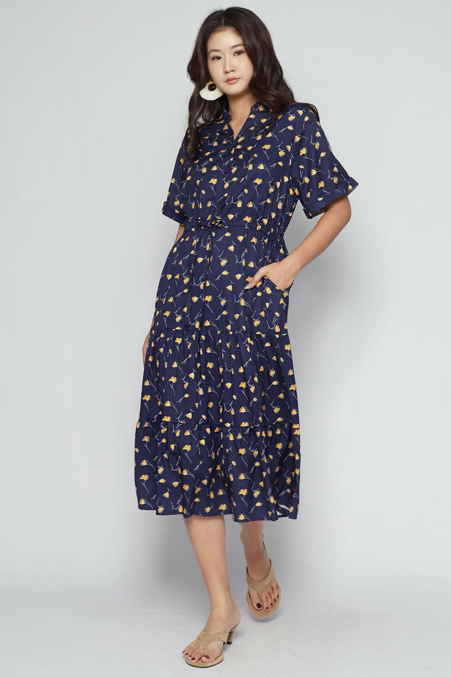 Vedette Dress in Golden Ginkgo