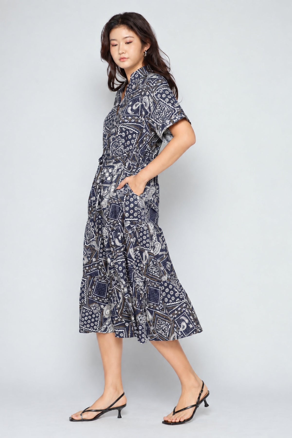 Vedette Dress in Bandana Patchwork