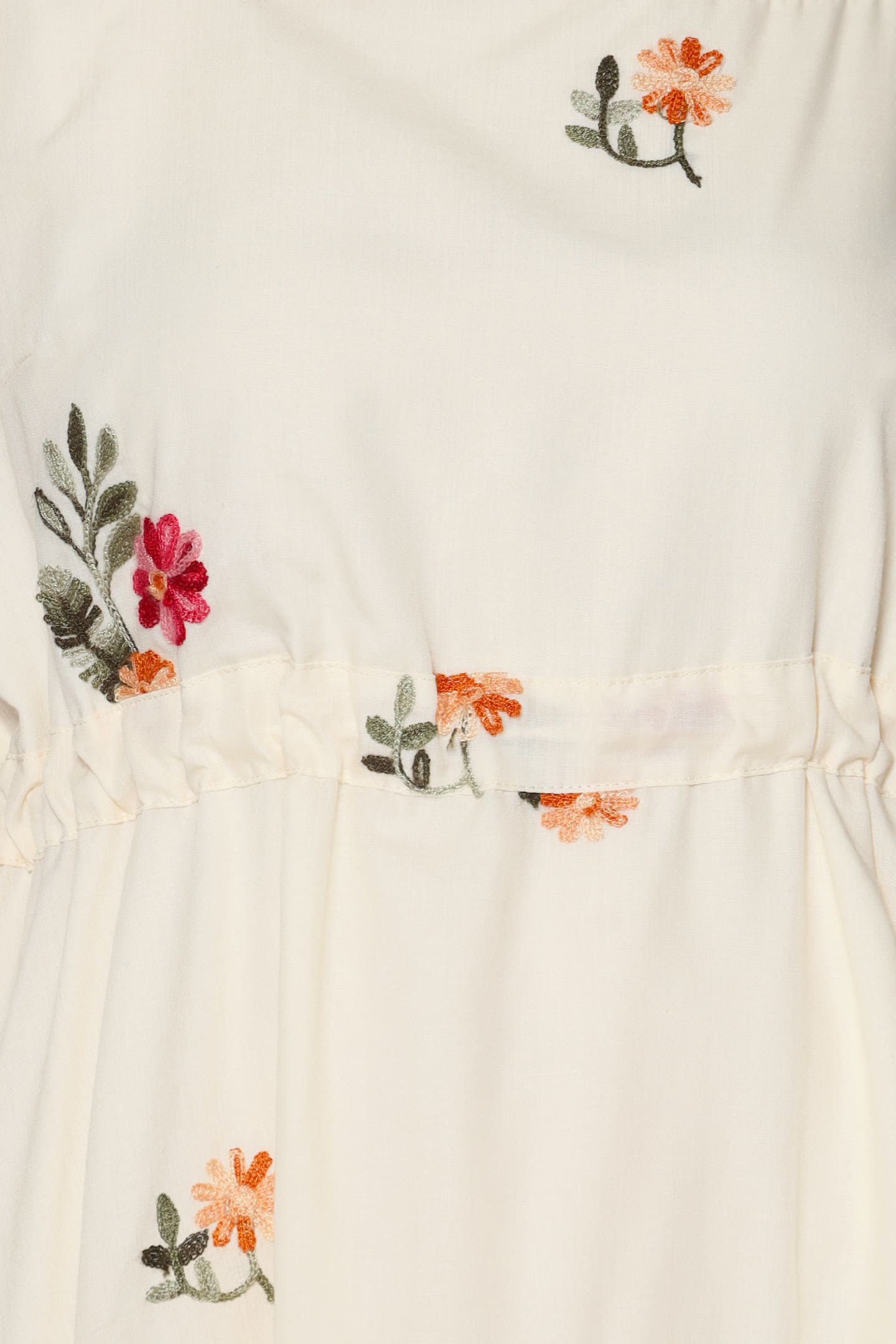 Victoria Dress in Floral Embroidery