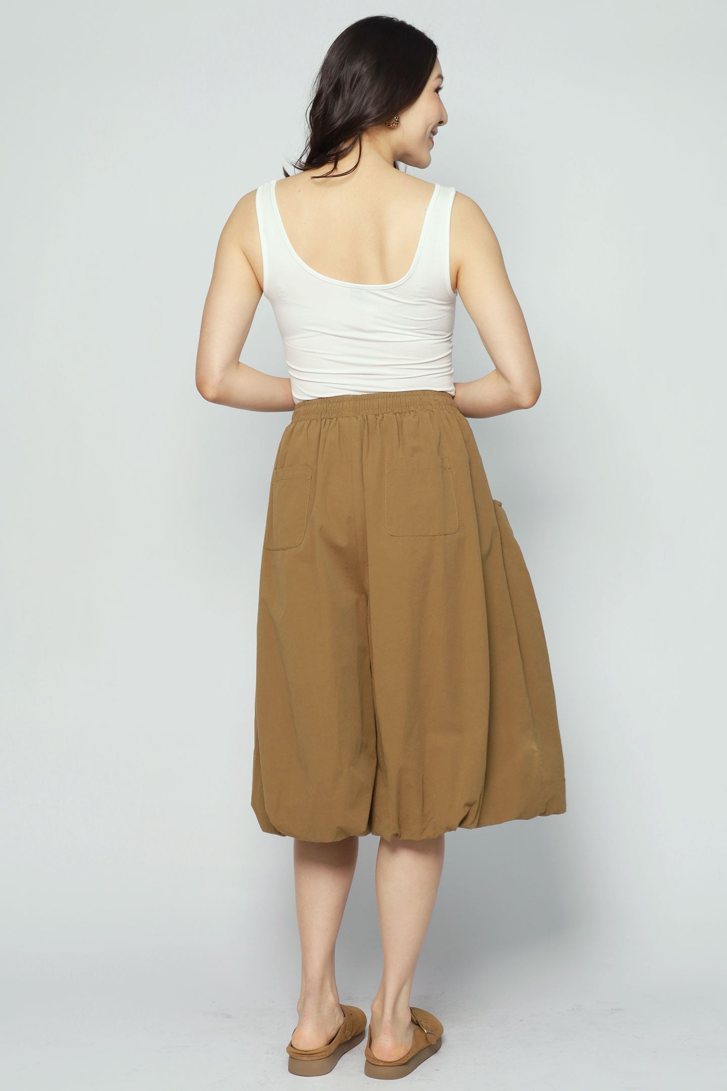 Backorders Vivien Bubble Culottes in Brown