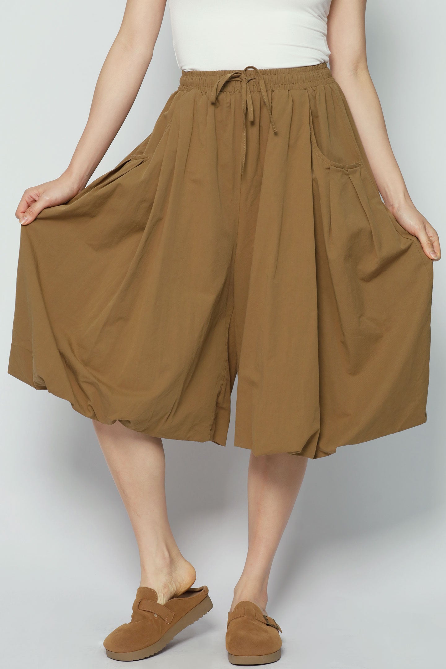Backorders Vivien Bubble Culottes in Brown