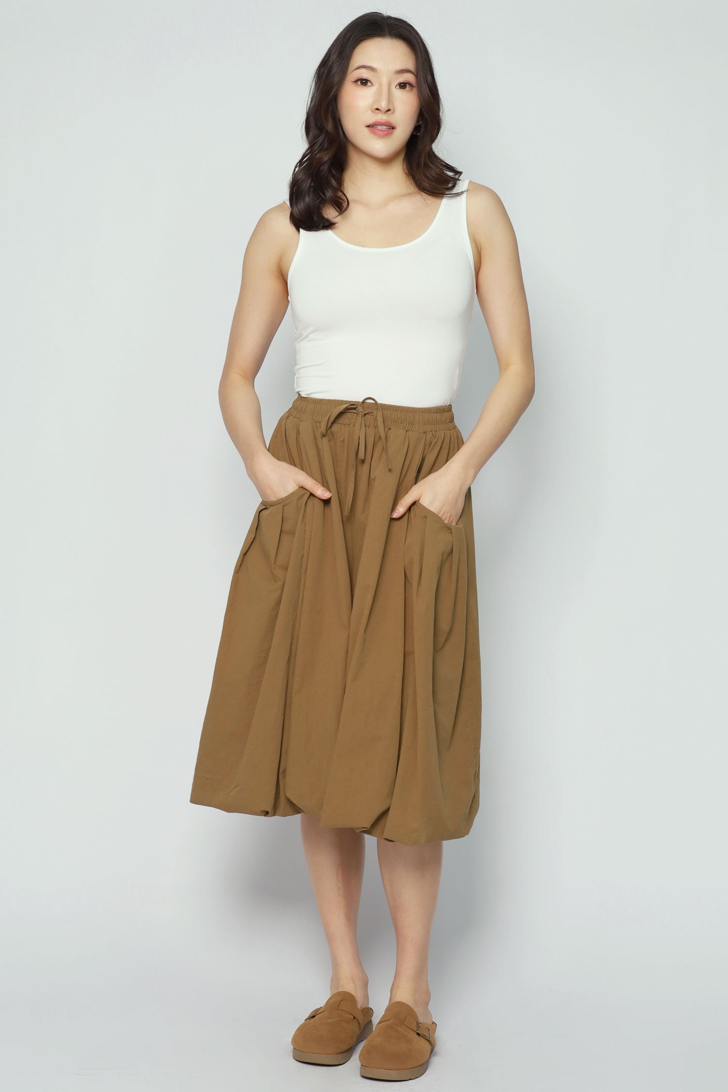 Backorders Vivien Bubble Culottes in Brown