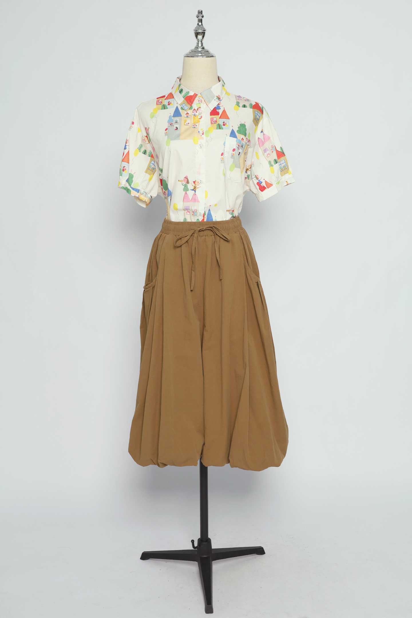 PO - Vivien Bubble Culottes in Brown