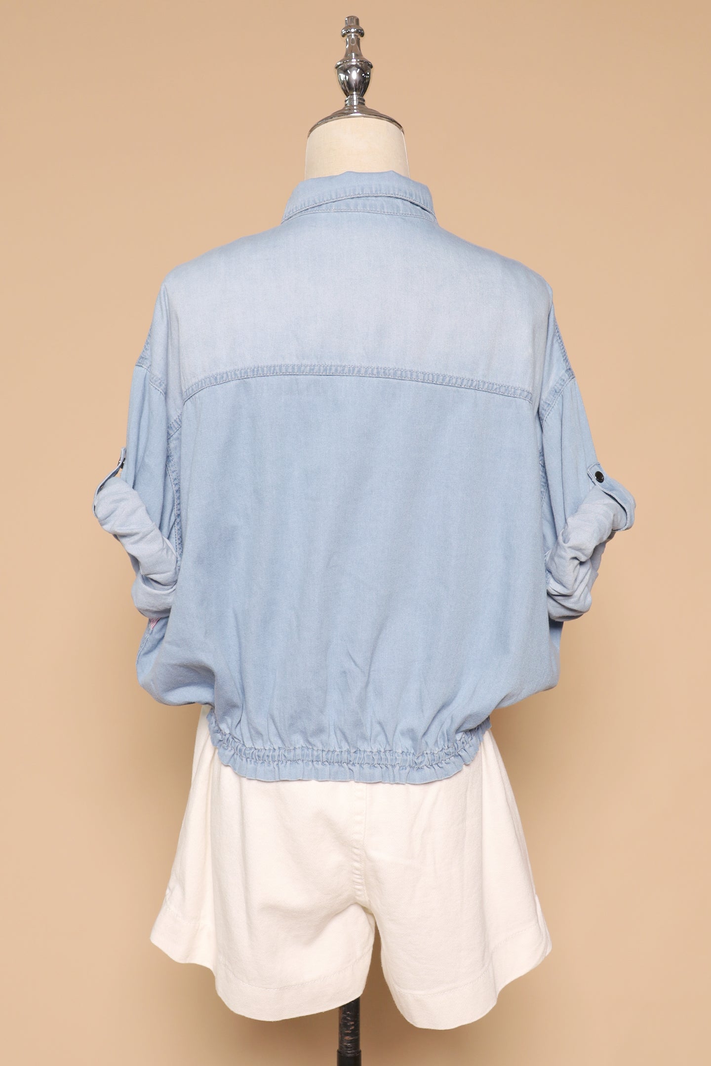 PO - Weiwei Denim Pinstripes Top