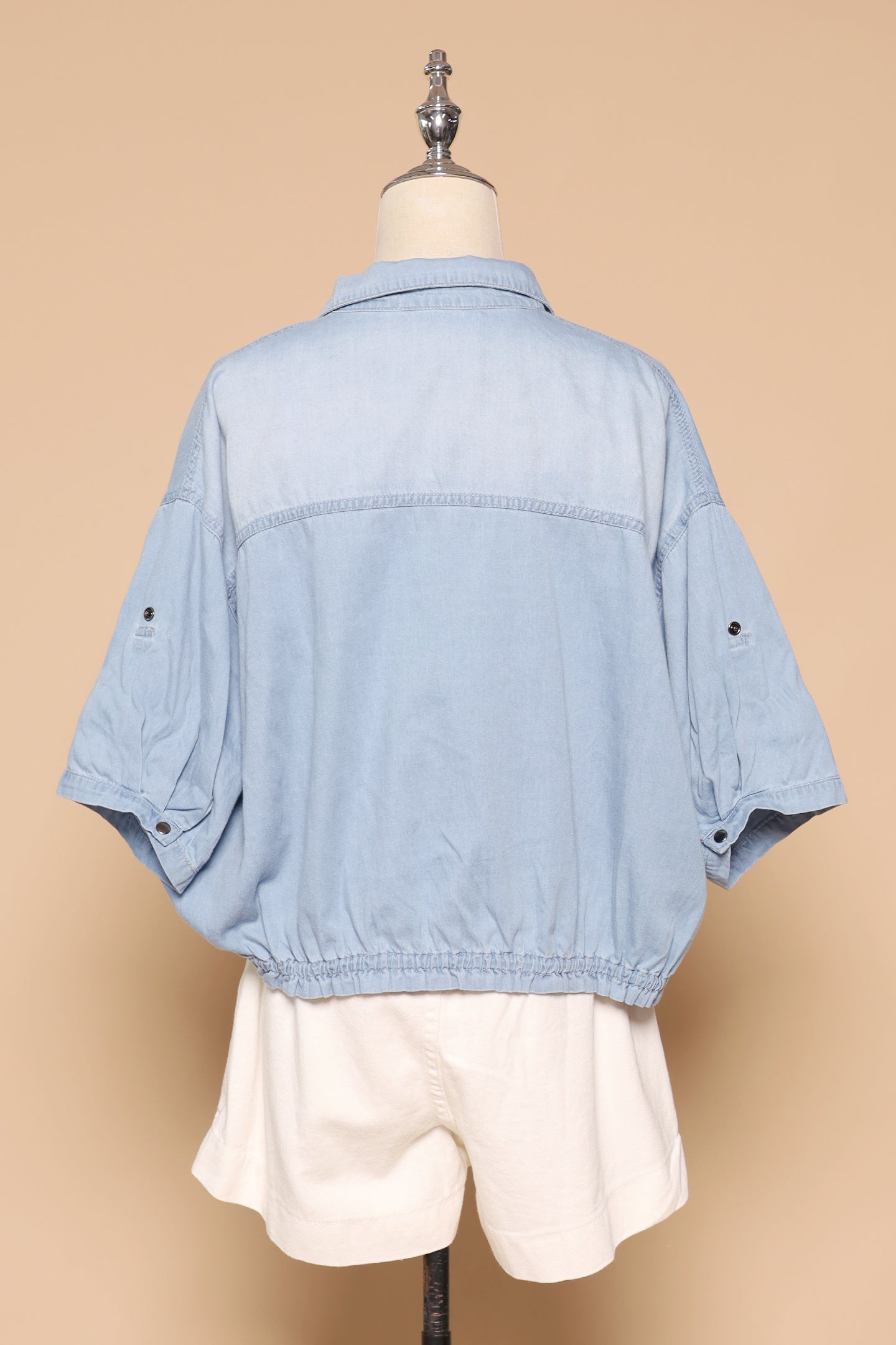 PO - Weiwei Denim Pinstripes Top