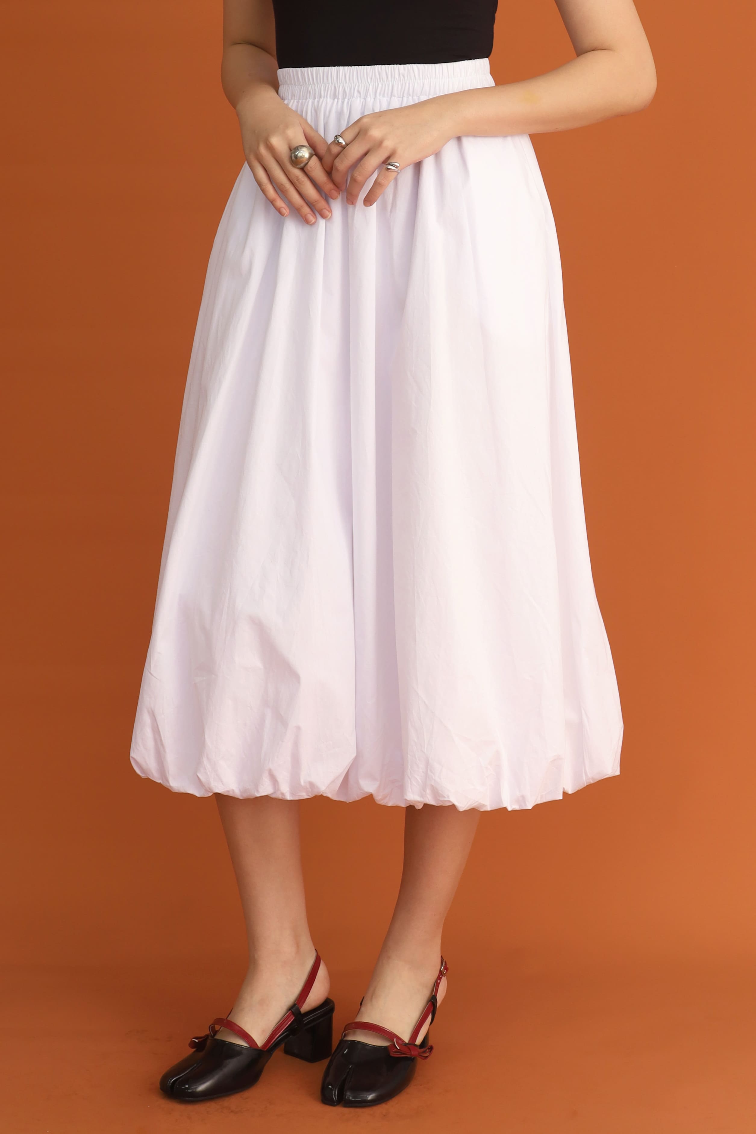 CHOSEN: Bubble Skirt in White