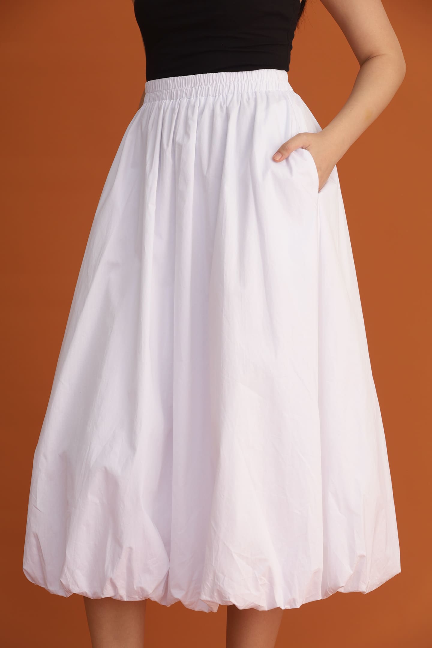 CHOSEN: Bubble Skirt in White