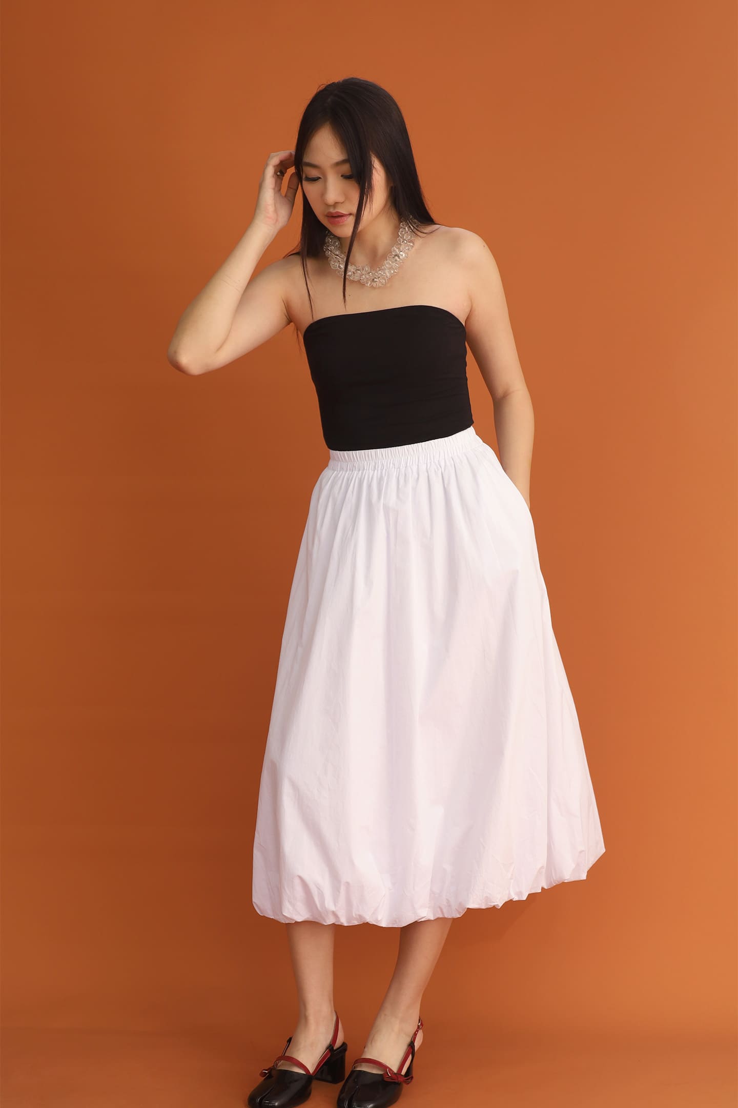 CHOSEN: Bubble Skirt in White