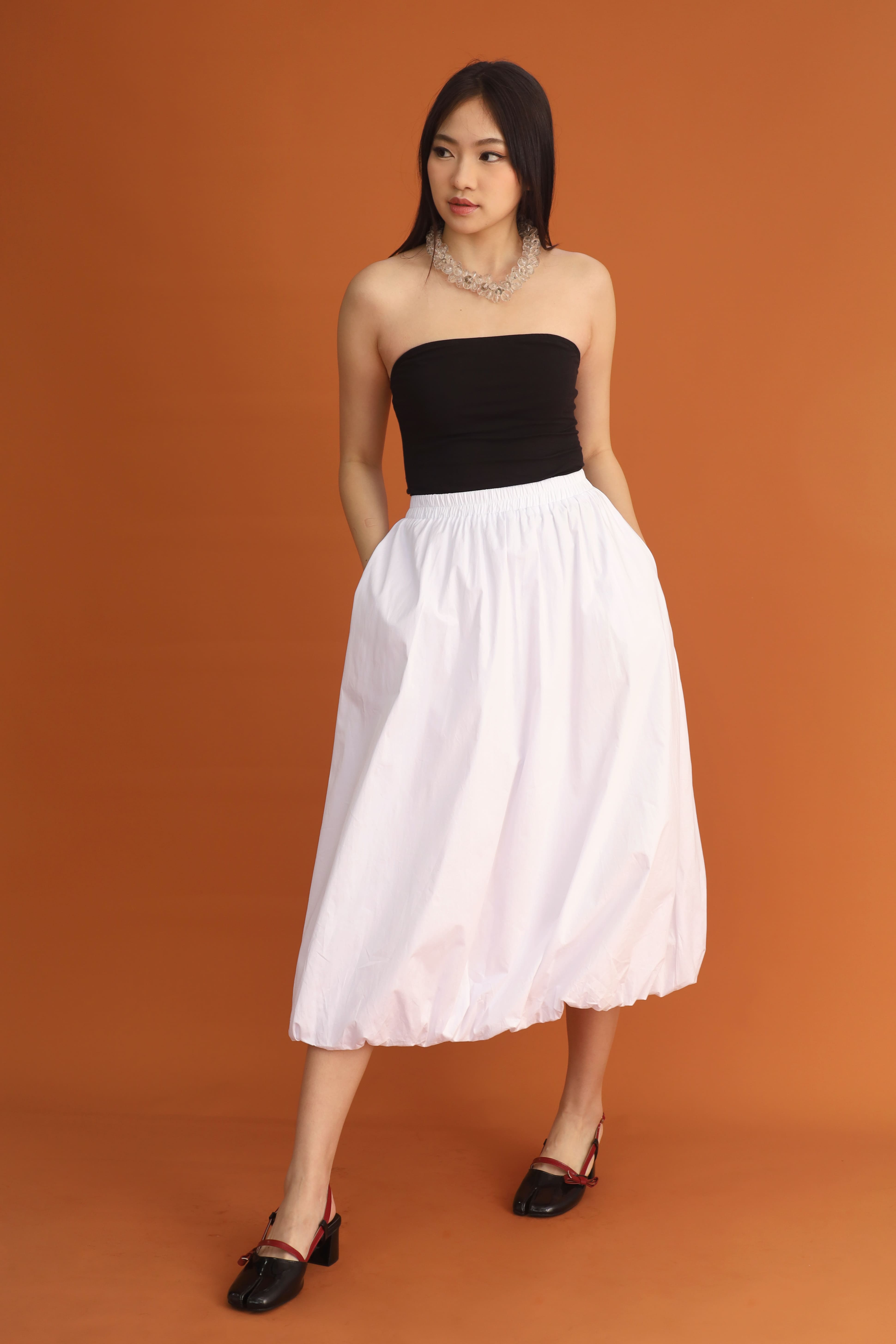 CHOSEN: Bubble Skirt in White