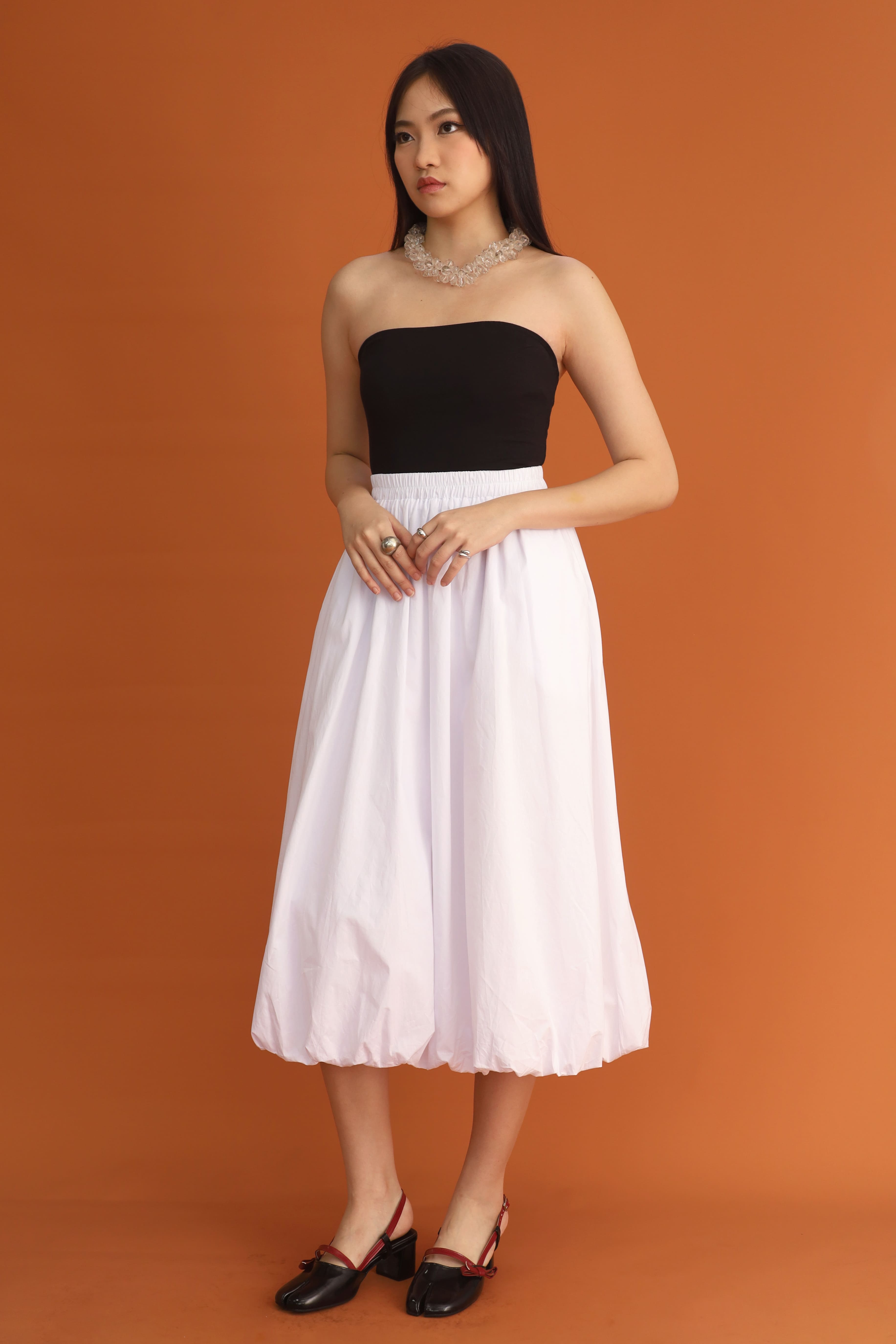 CHOSEN: Bubble Skirt in White