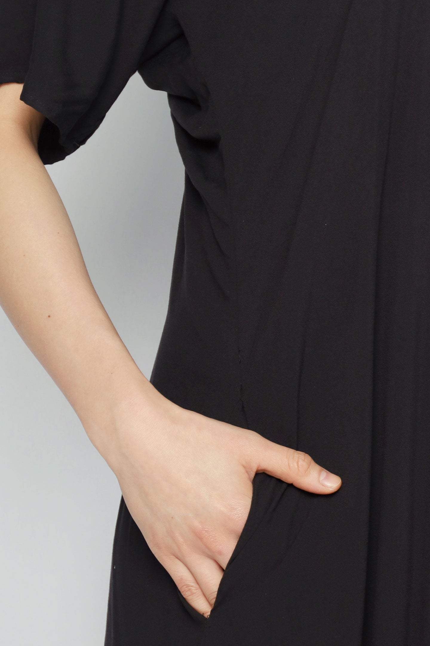 Whitney V Dress in Black