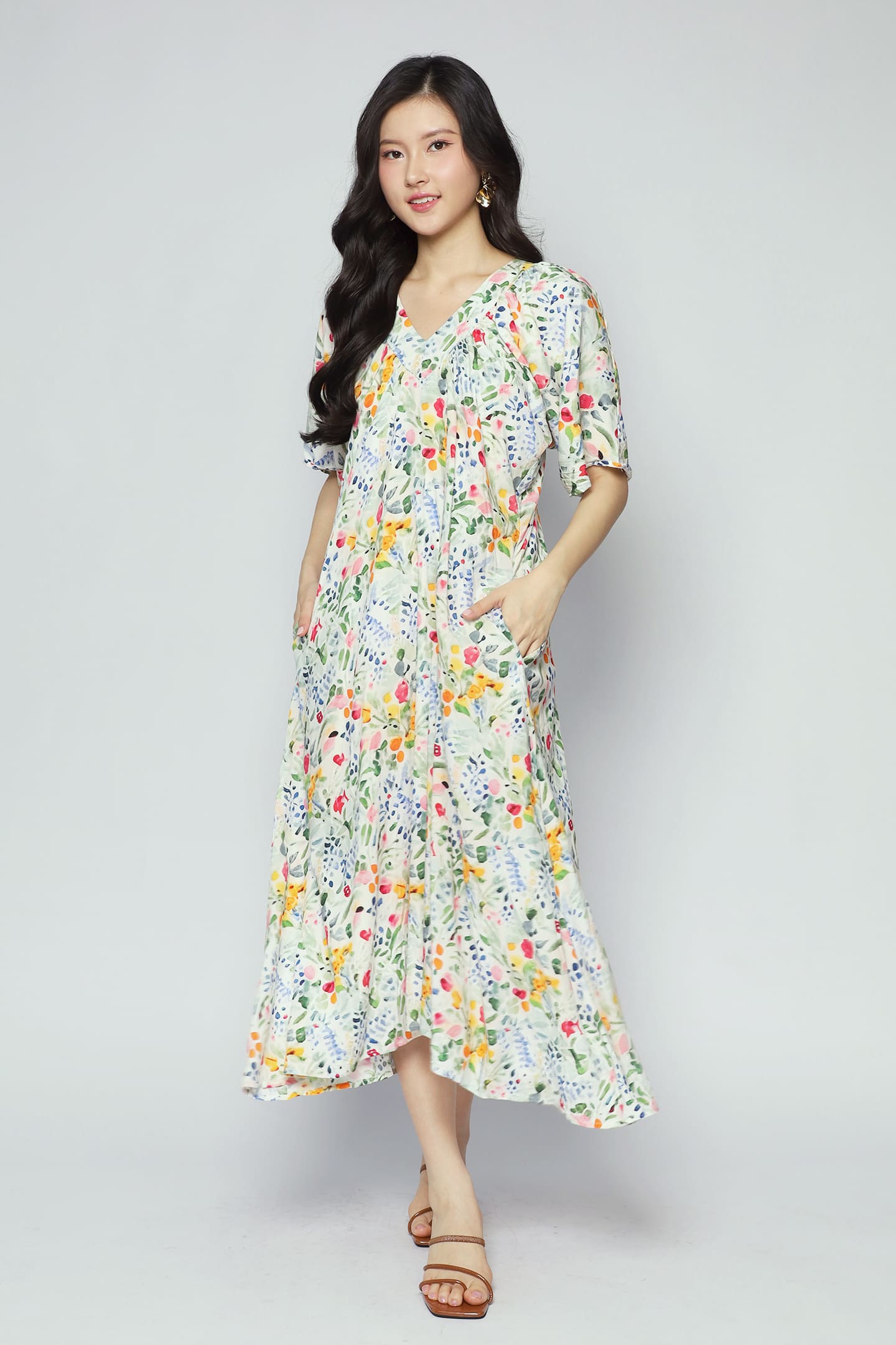 Whitney V Dress in Bloom Again