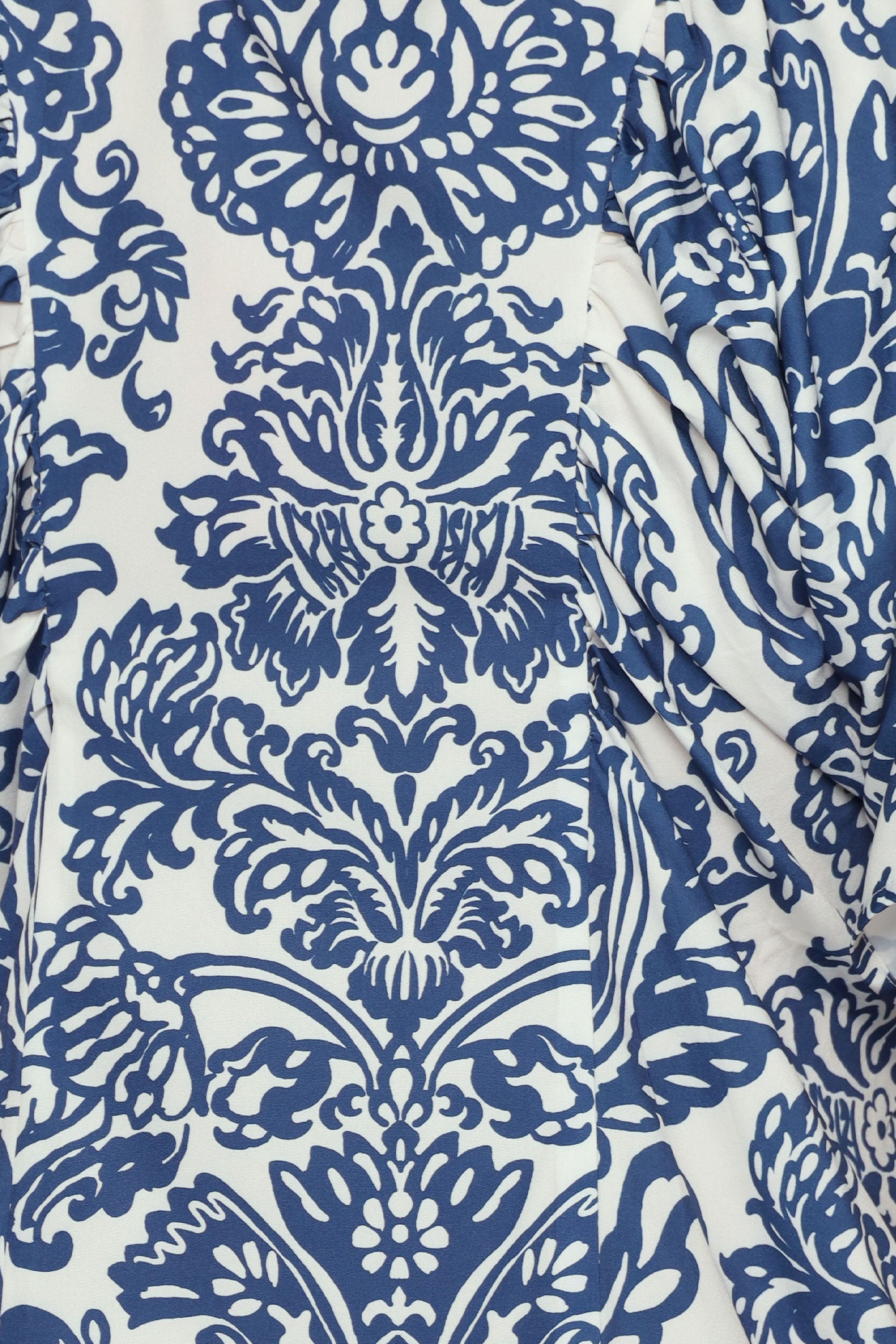 Whitney V Dress in Bluelit Blooms