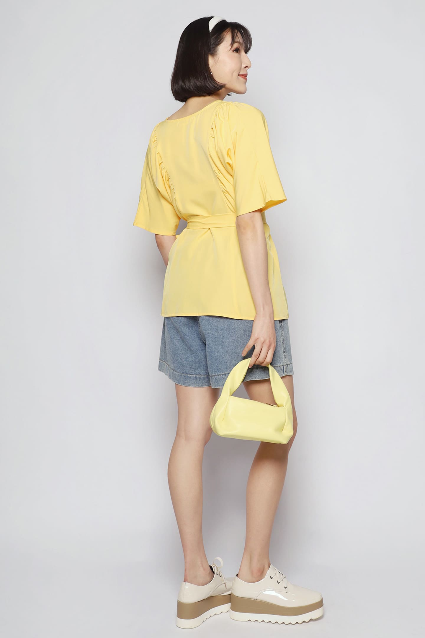 Whitney Junior Top in Lemon Punch