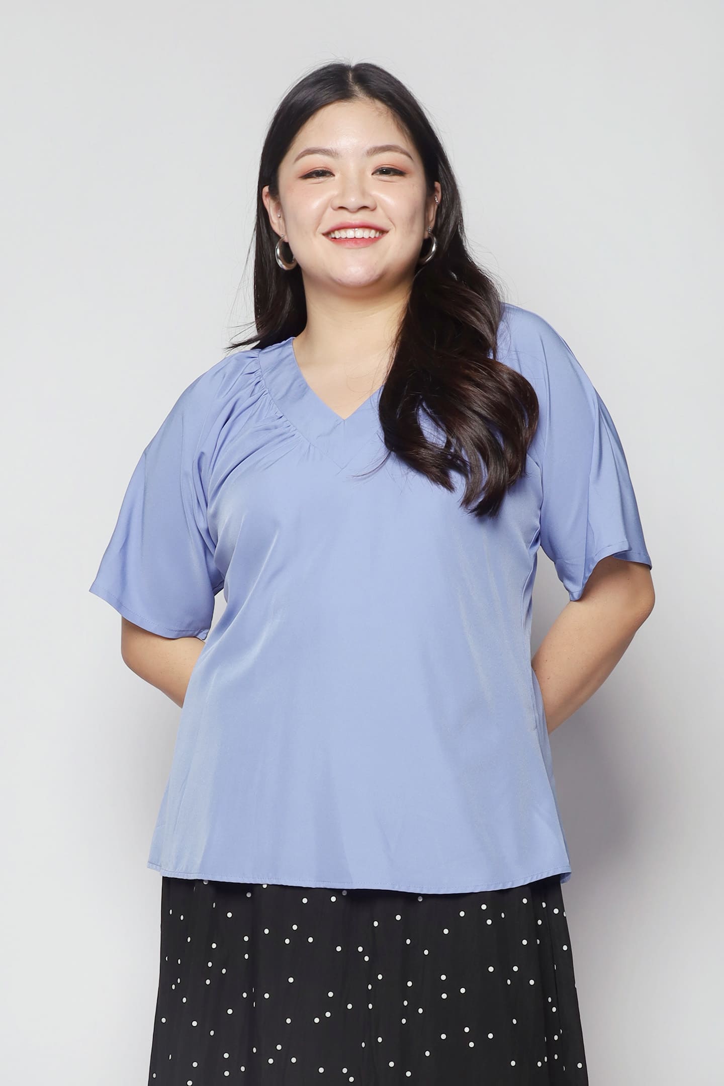 Whitney Junior Top in Queen Blue