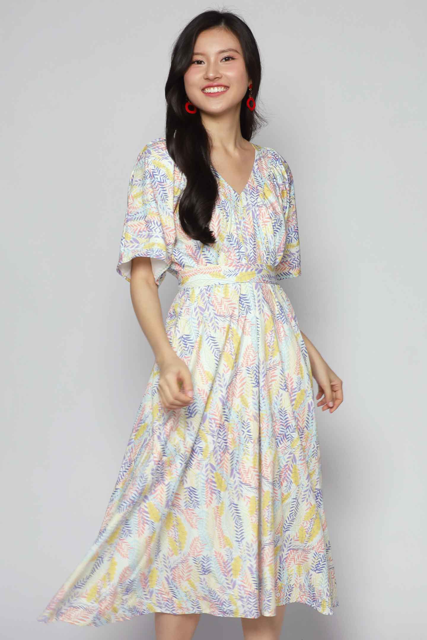 Whitney V Dress in Morning Blossom