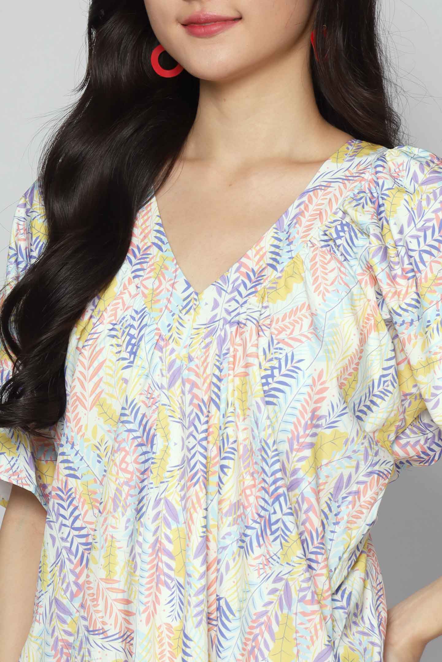 Whitney V Dress in Morning Blossom