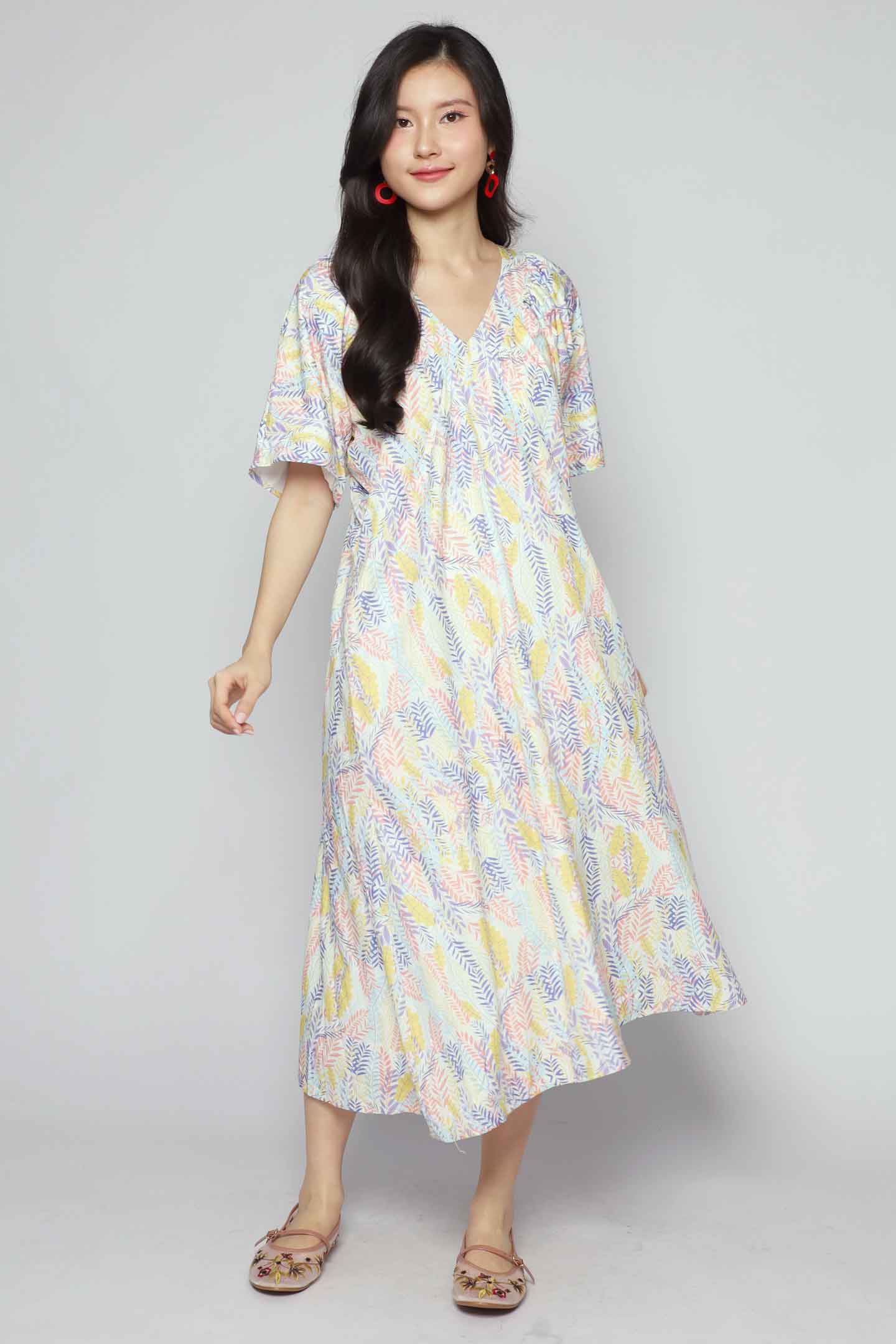 Whitney V Dress in Morning Blossom