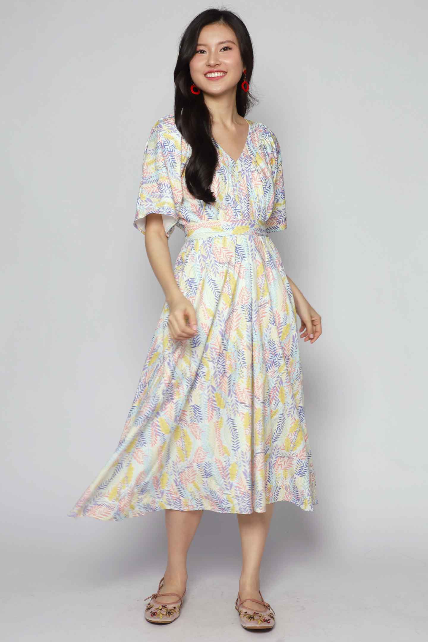 Whitney V Dress in Morning Blossom