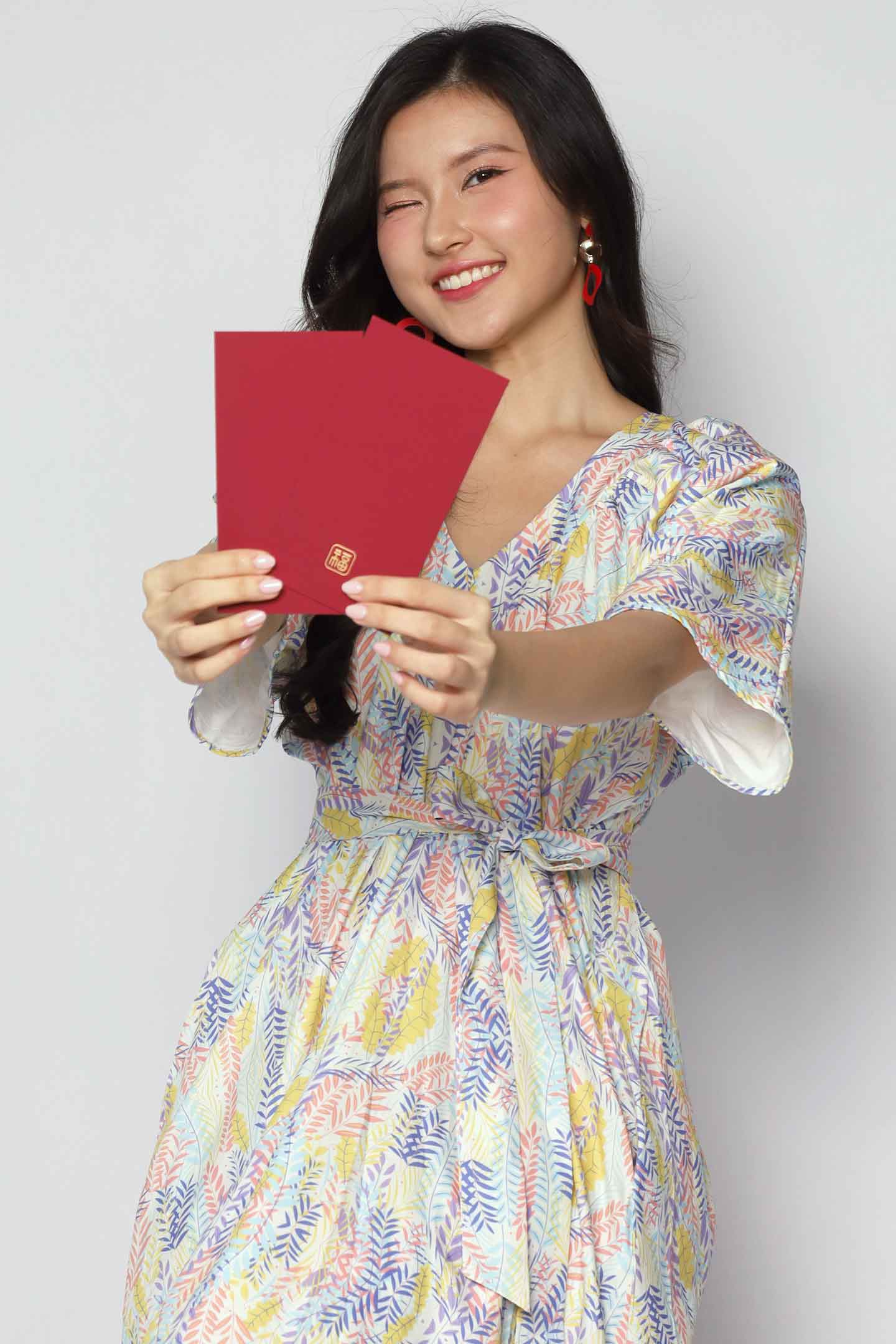 Whitney V Dress in Morning Blossom