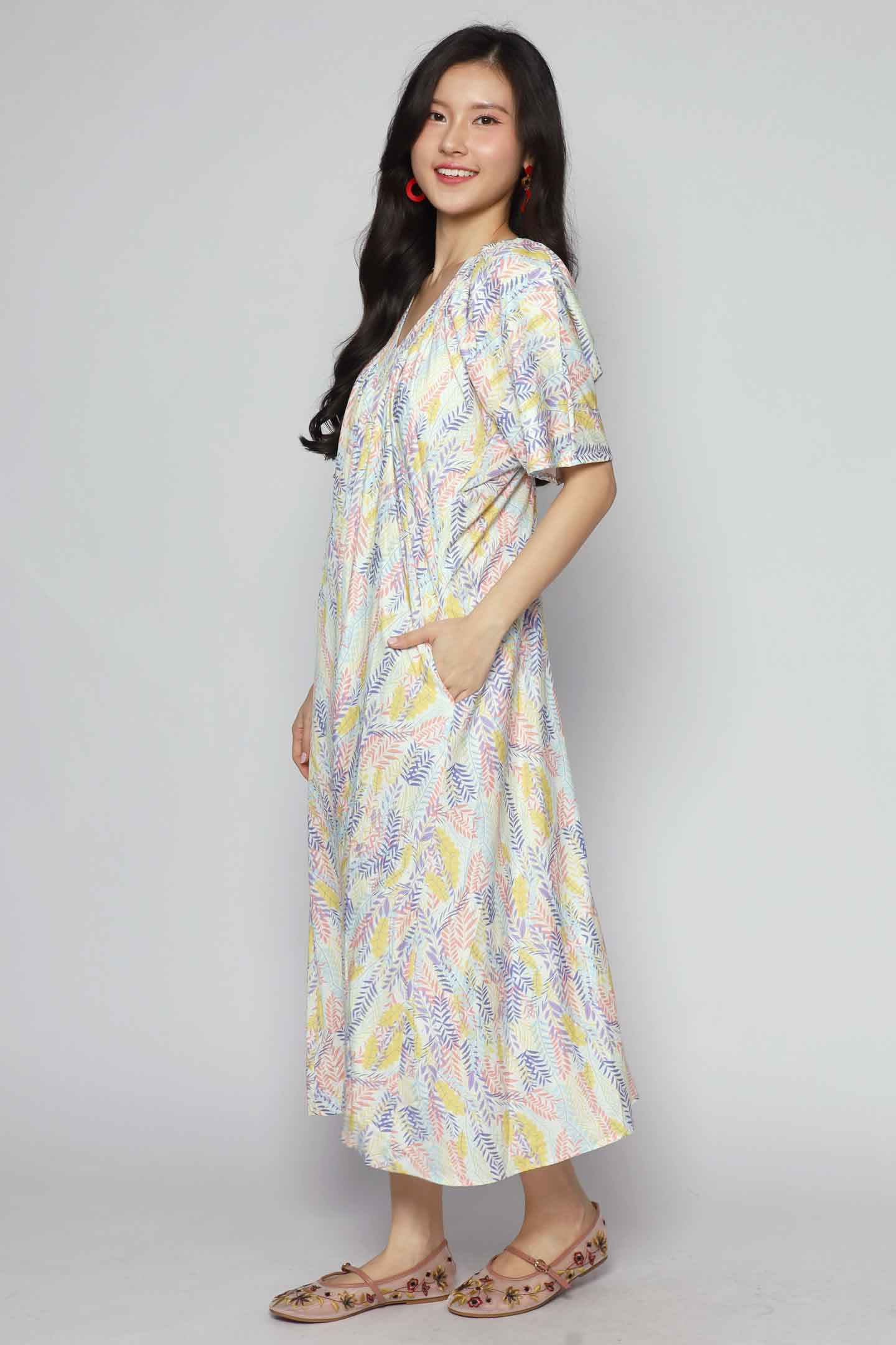 Whitney V Dress in Morning Blossom