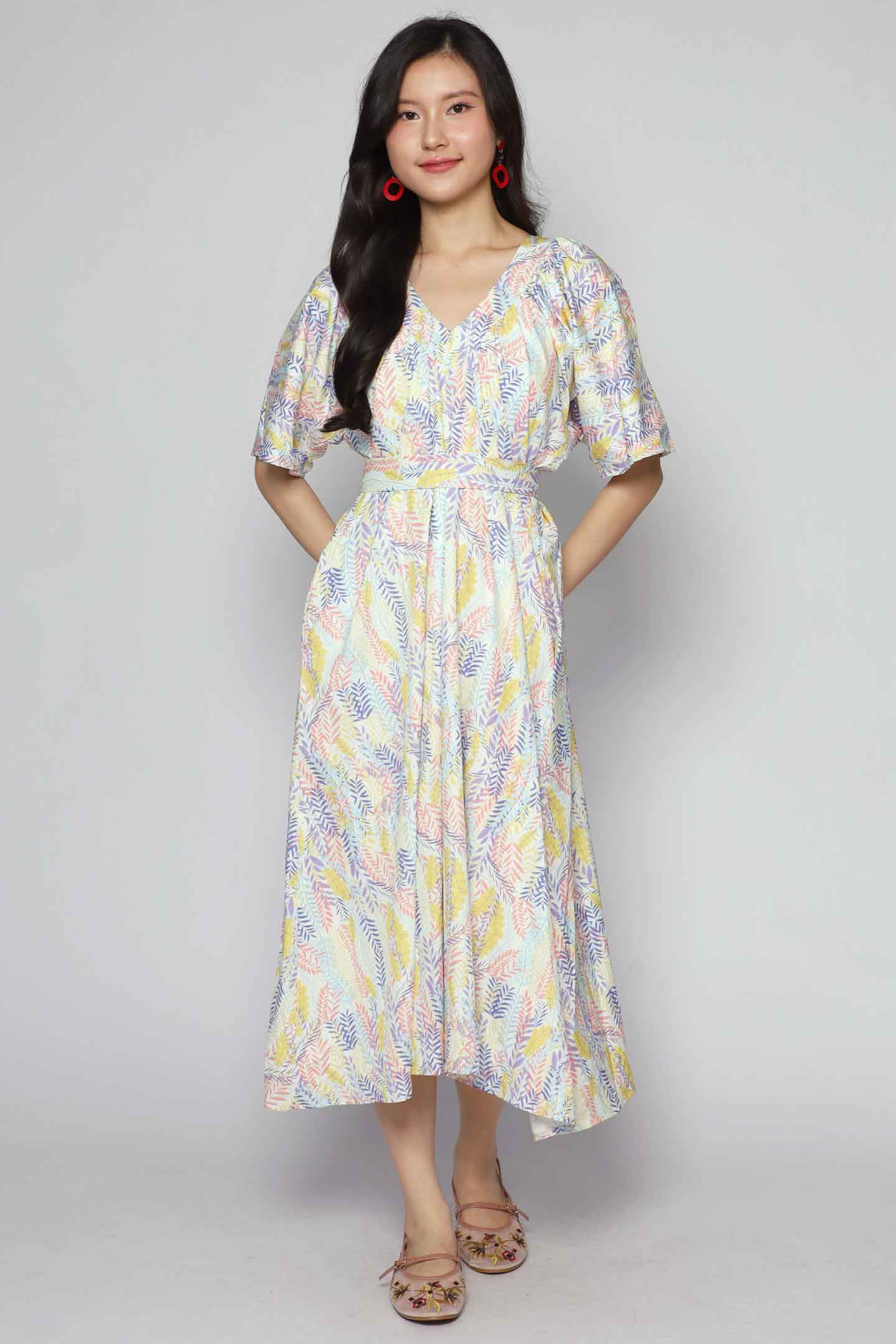 Whitney V Dress in Morning Blossom