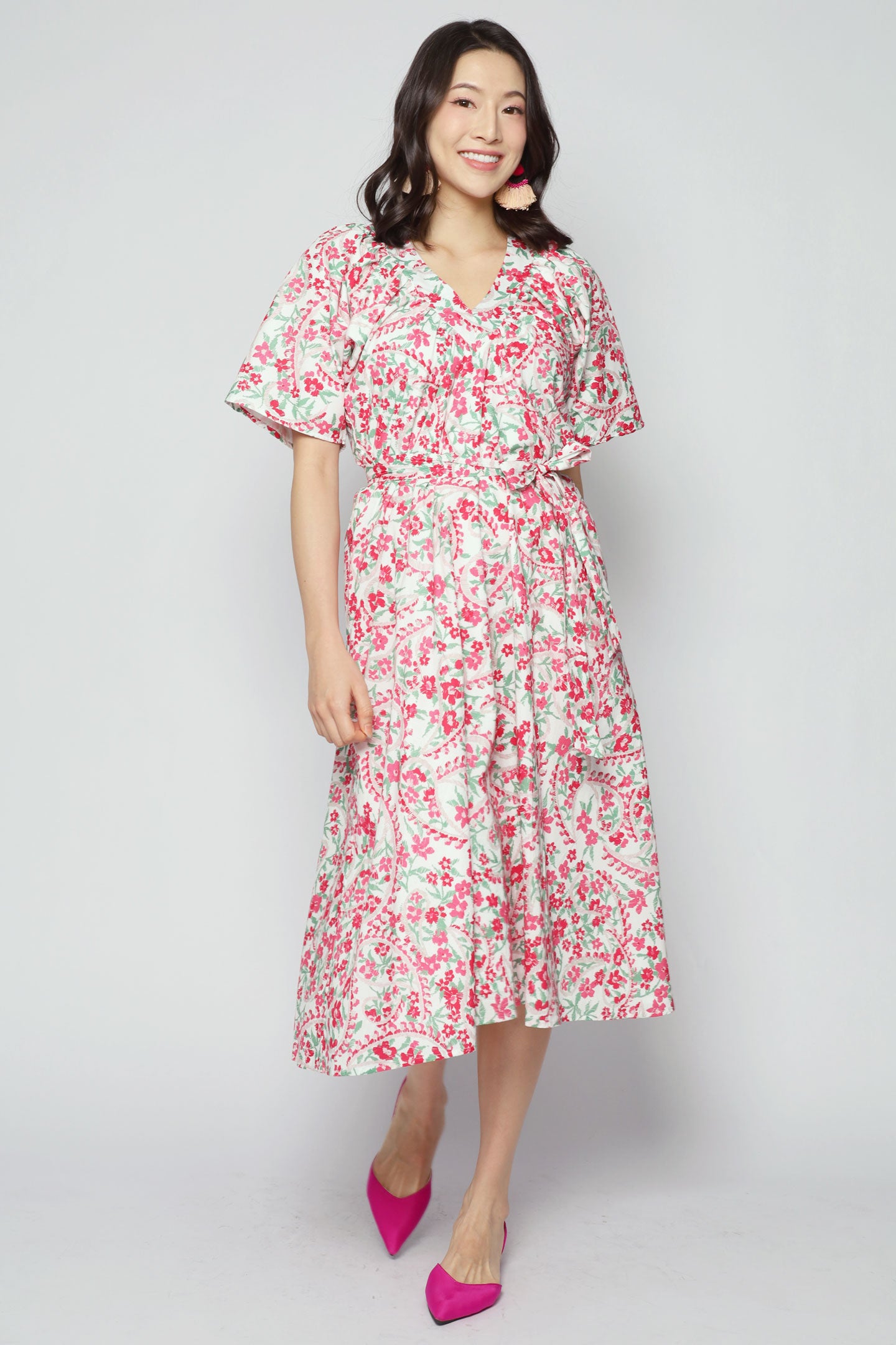 Whitney V Dress in Ru Yi