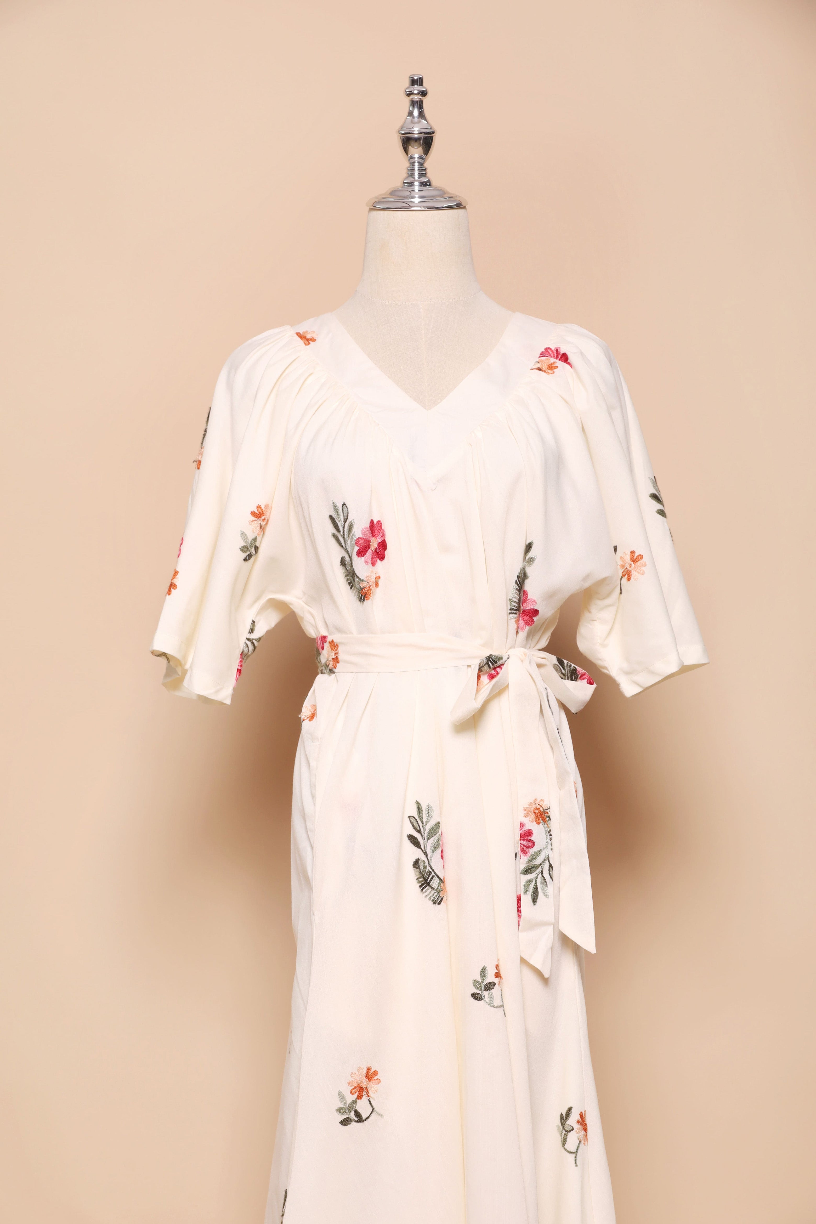 PO - Whitney V Dress in Siena Embroidery