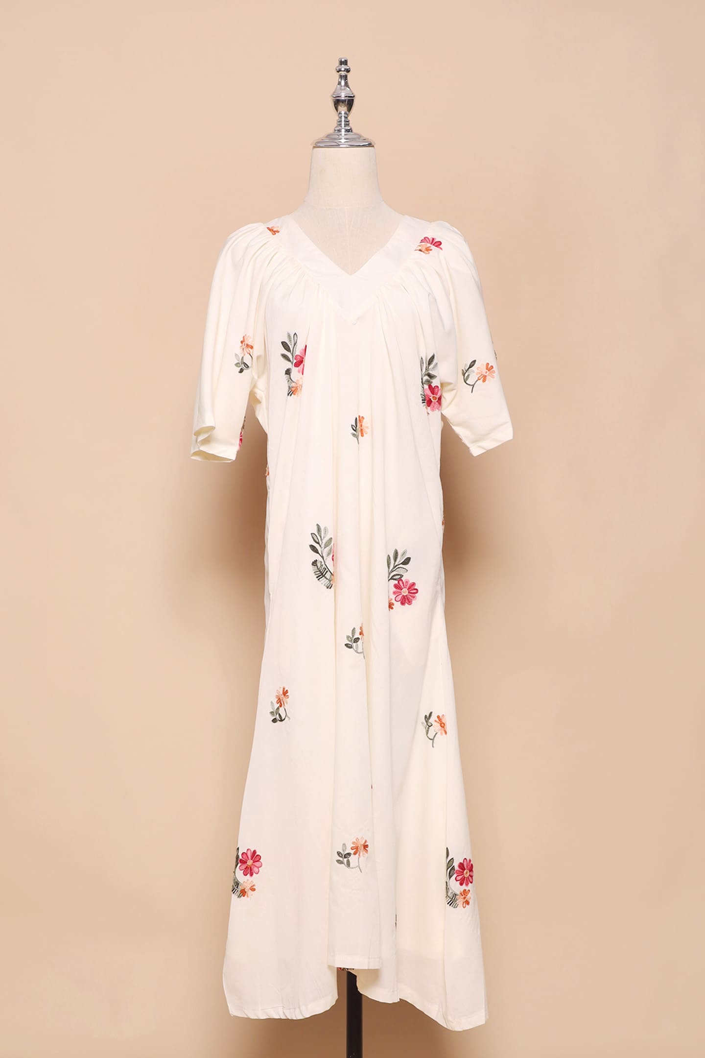 PO - Whitney V Dress in Siena Embroidery