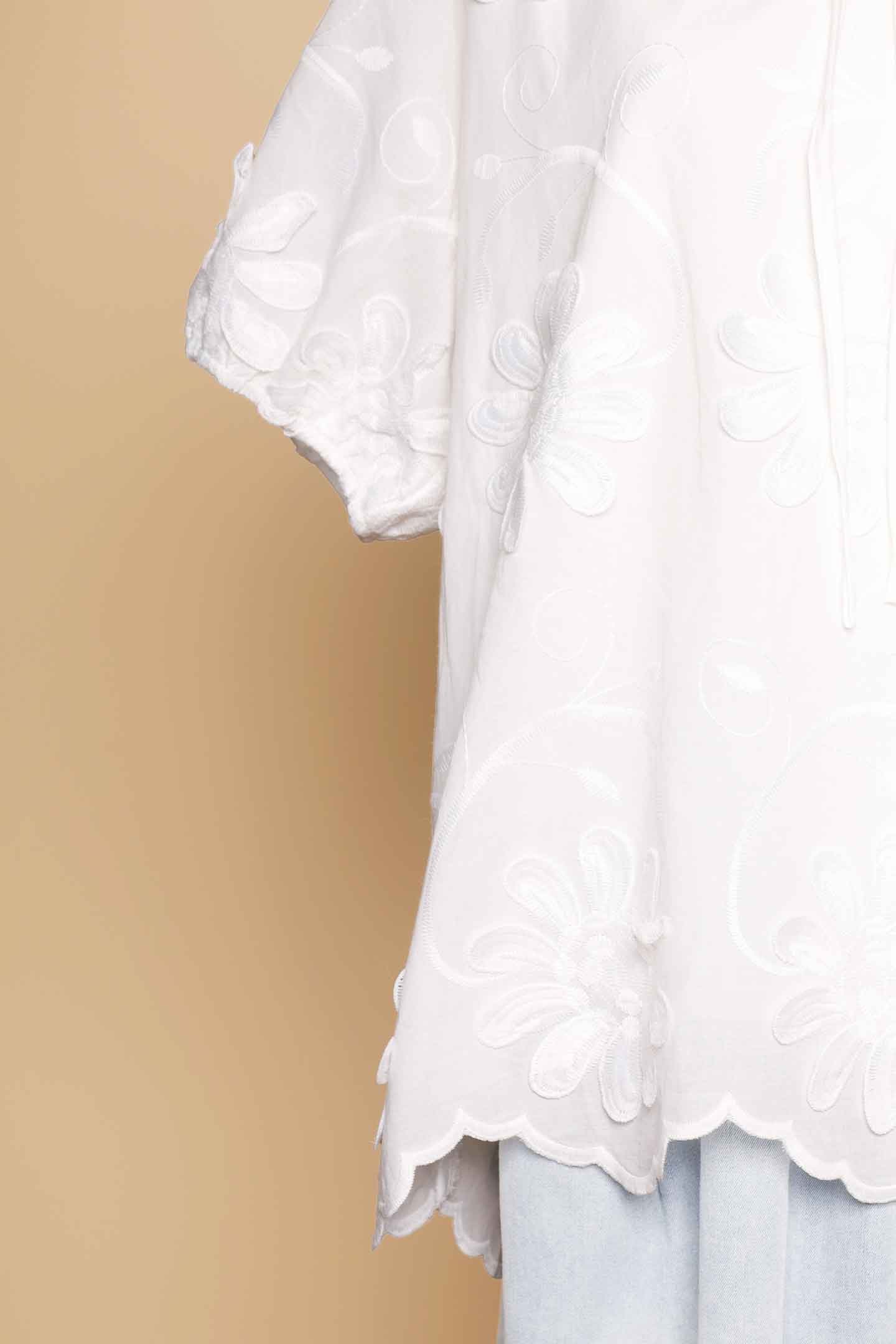 PO - Willa Top in White Crochet