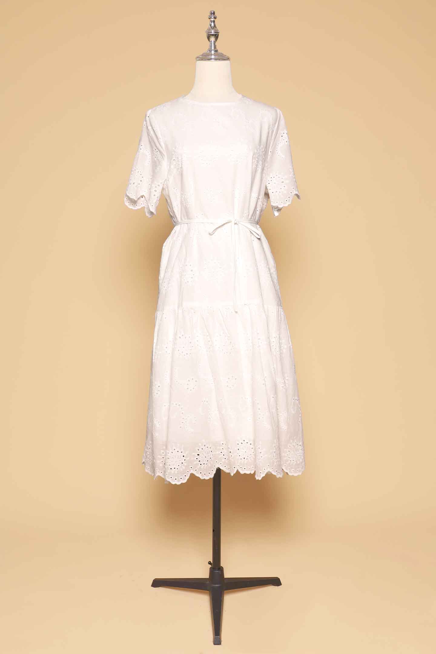 PO - Winona Dress in White Crochet