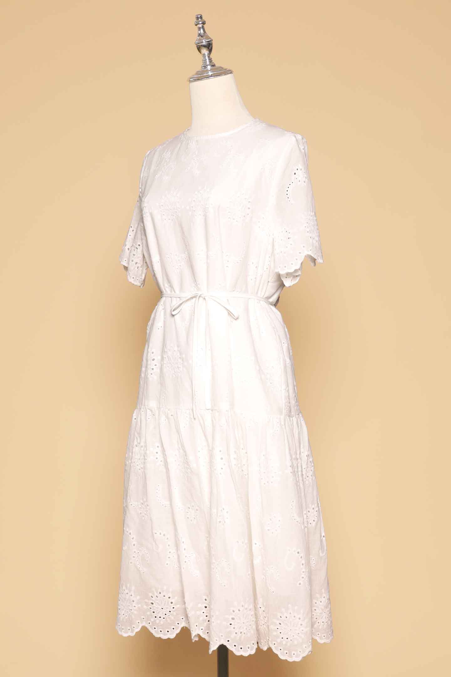 PO - Winona Dress in White Crochet