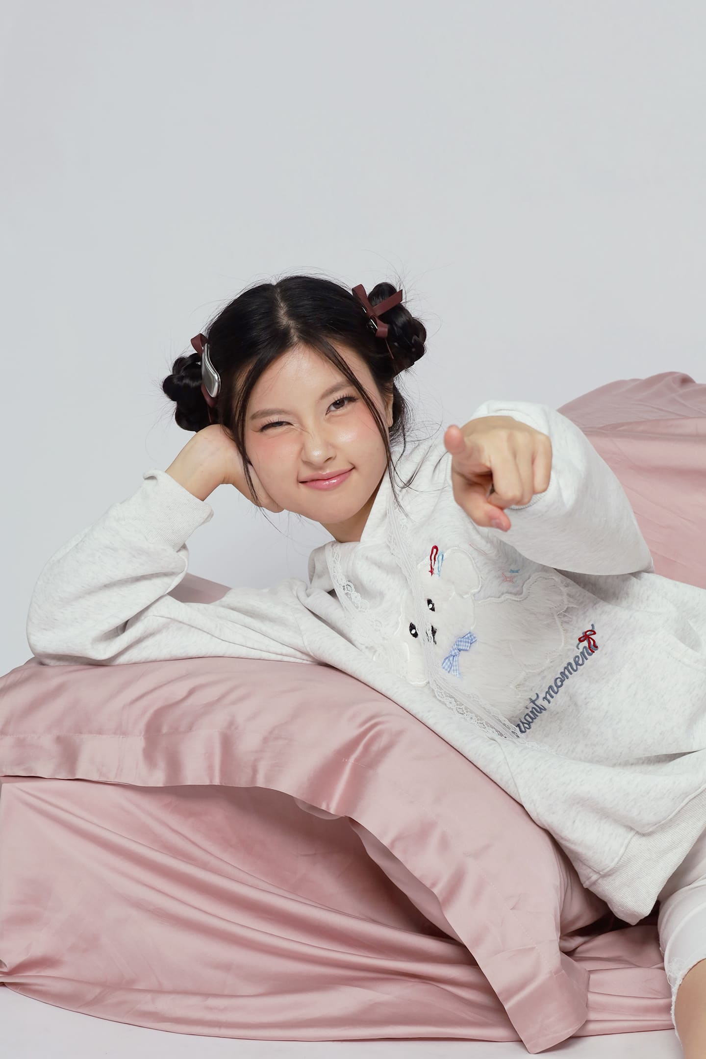 JOY - Xiao Gou Gou Hoodie Pullover Top