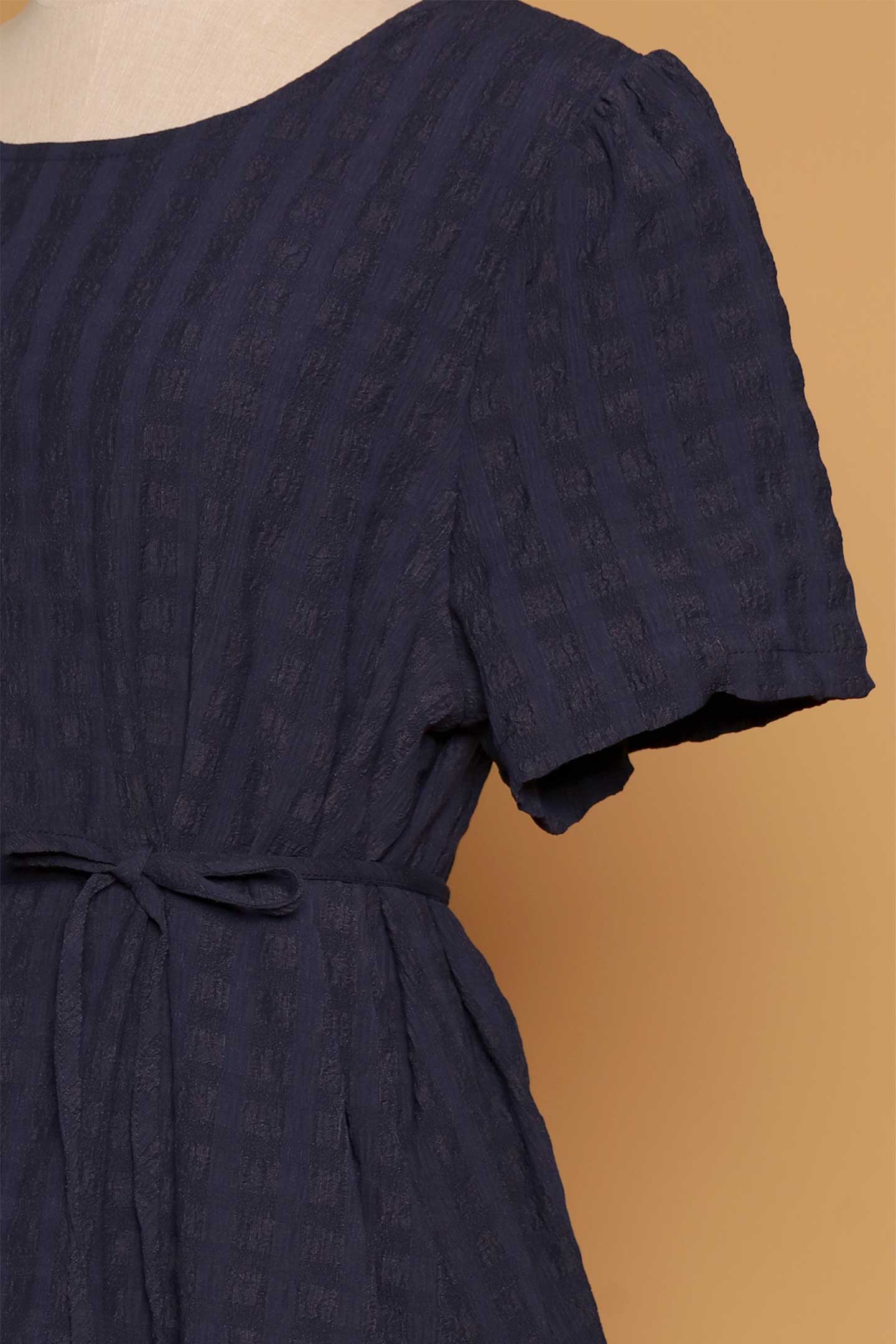 PO - Xing Dress in Blue Textured