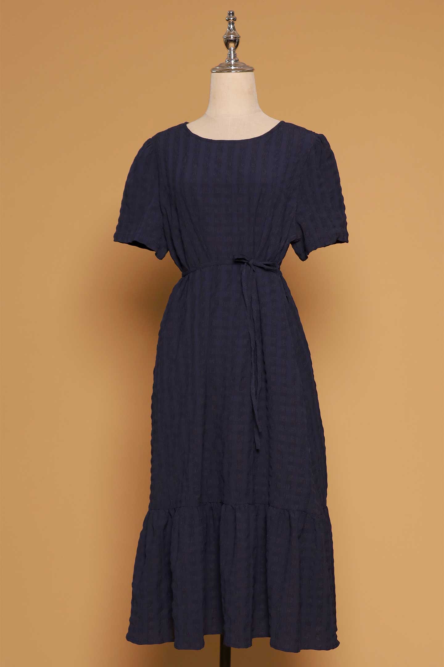 PO - Xing Dress in Blue Textured