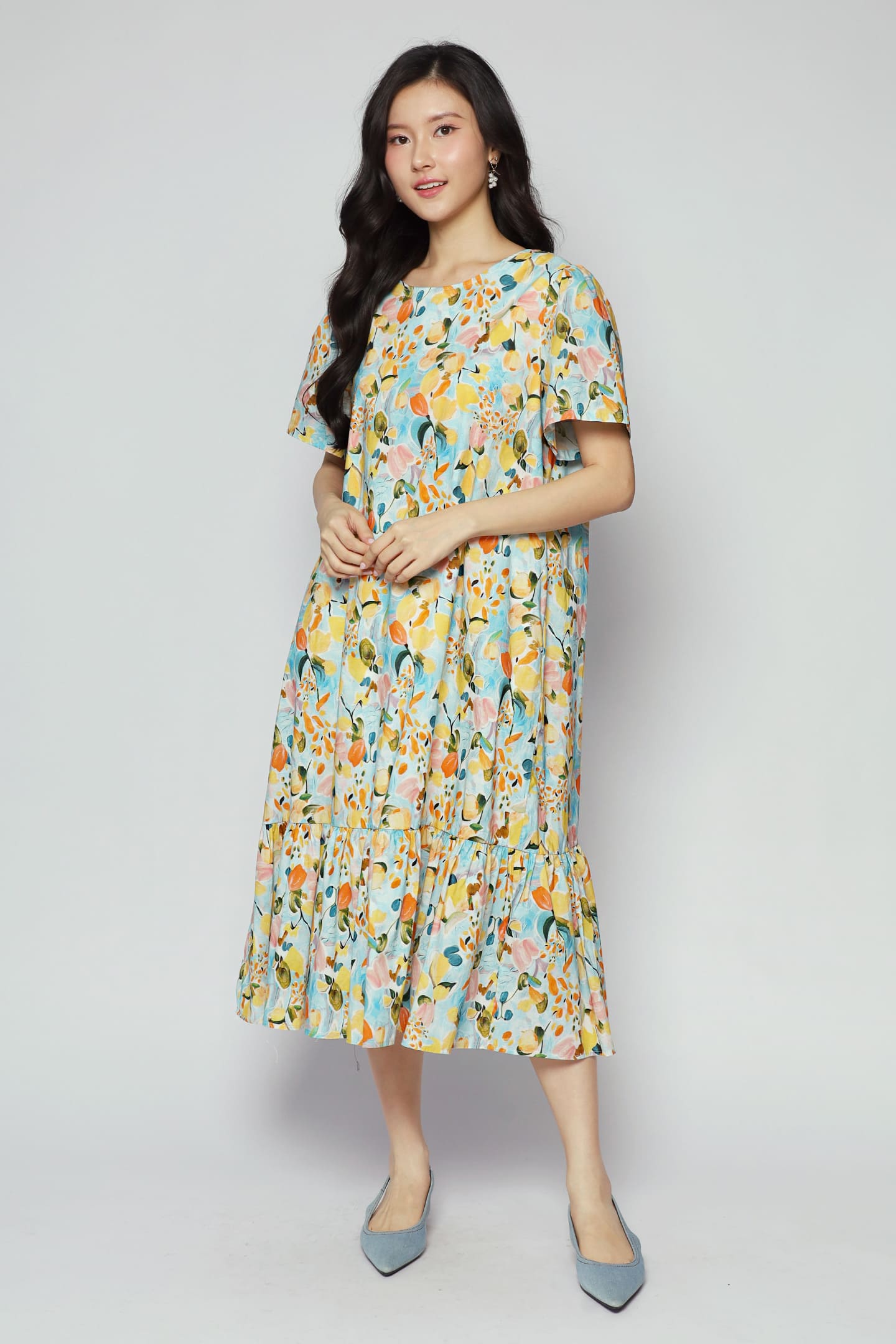 Xing Dress in Citrus Garden