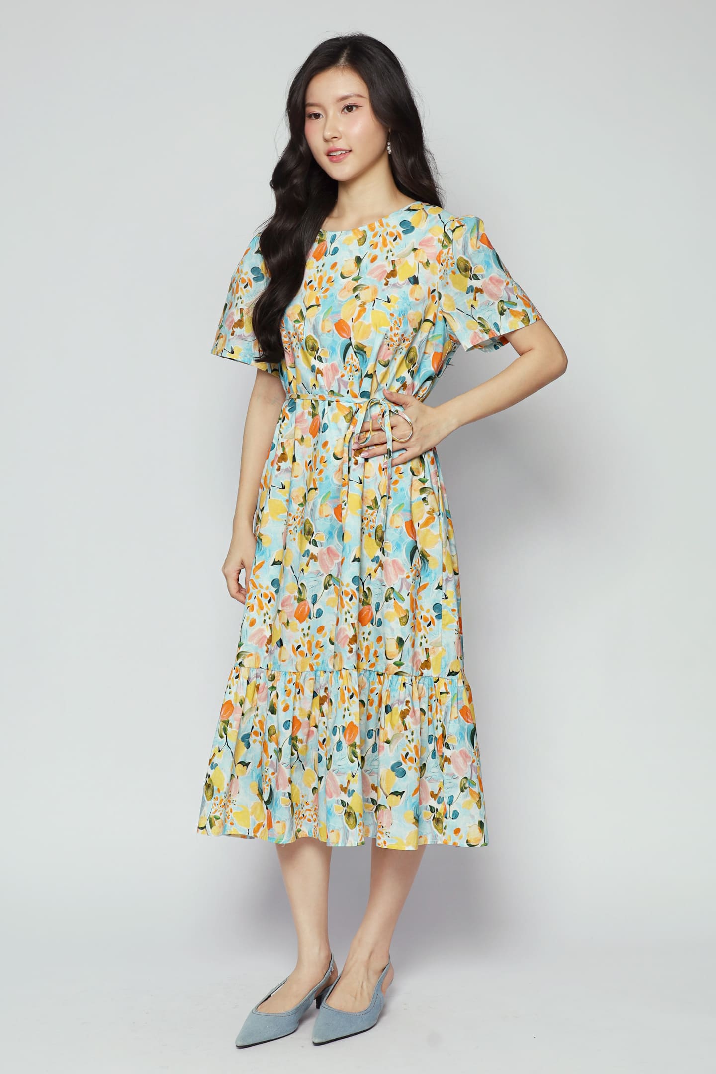 Xing Dress in Citrus Garden