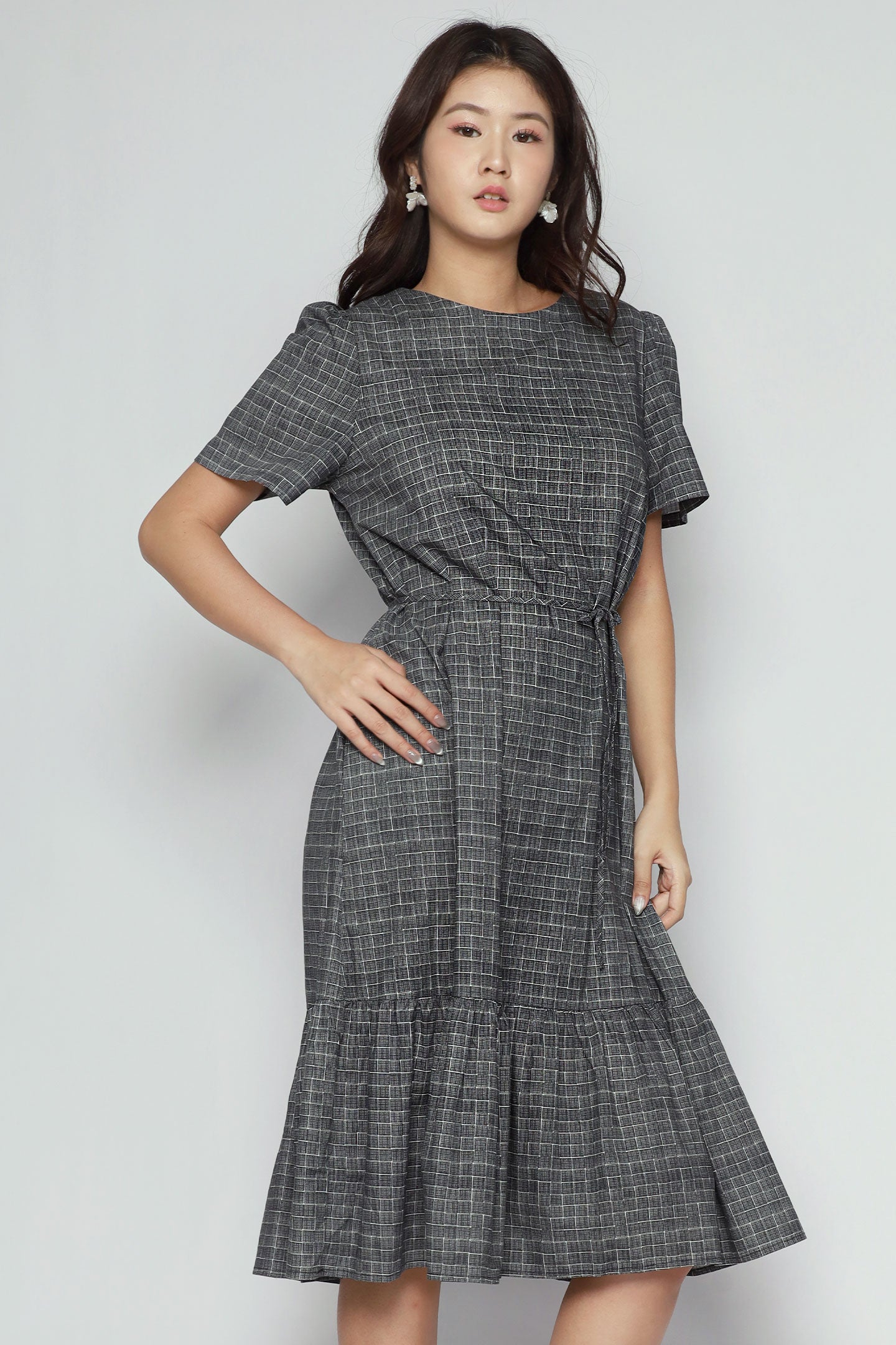 Xing Dress in City Grid