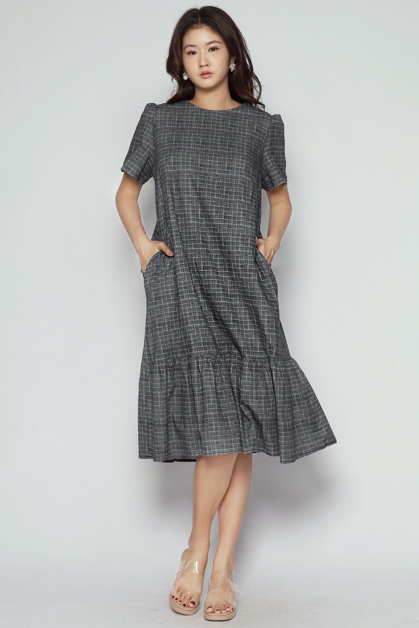 Xing Dress in City Grid