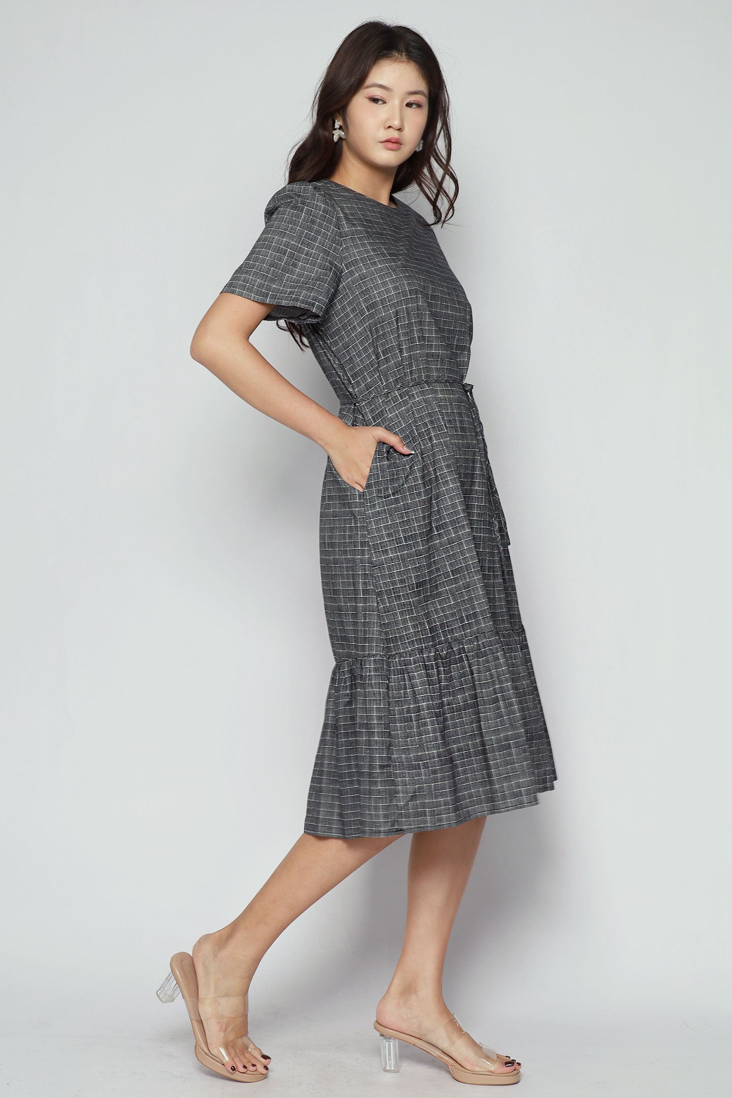 Xing Dress in City Grid