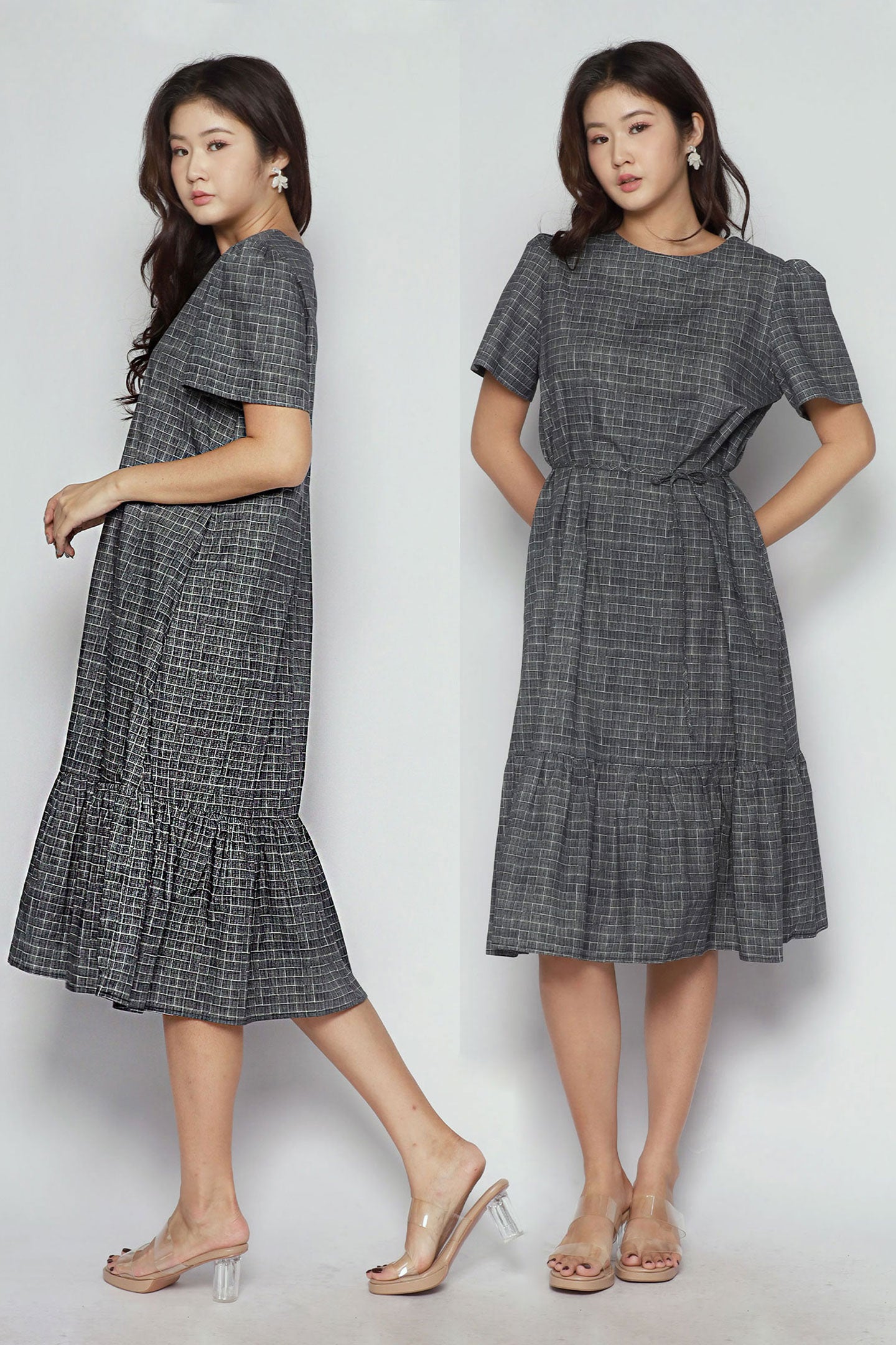 Xing Dress in City Grid