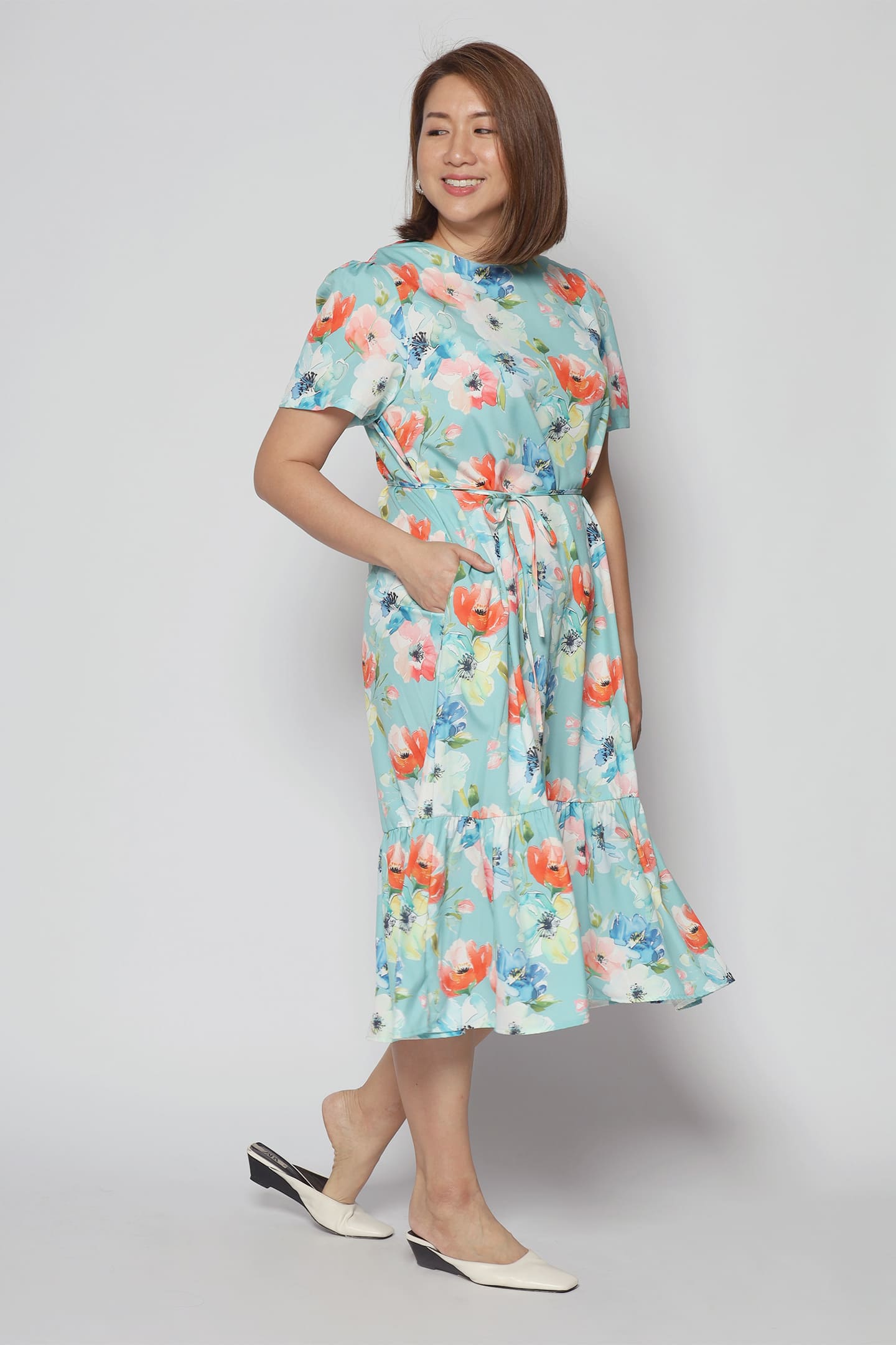 Xing Dress in Mint Dreams