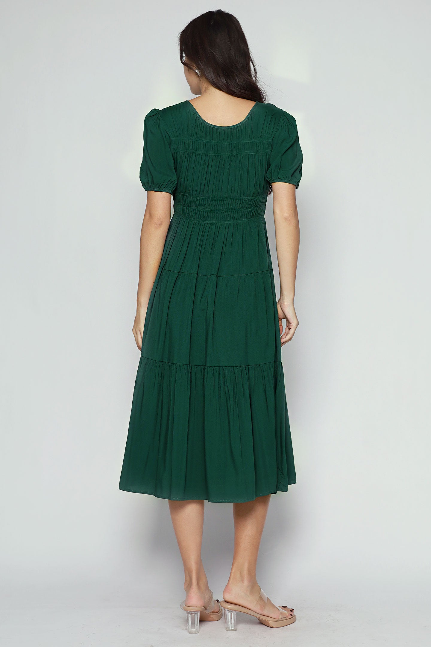 Xoxo Dress in Emerald Green