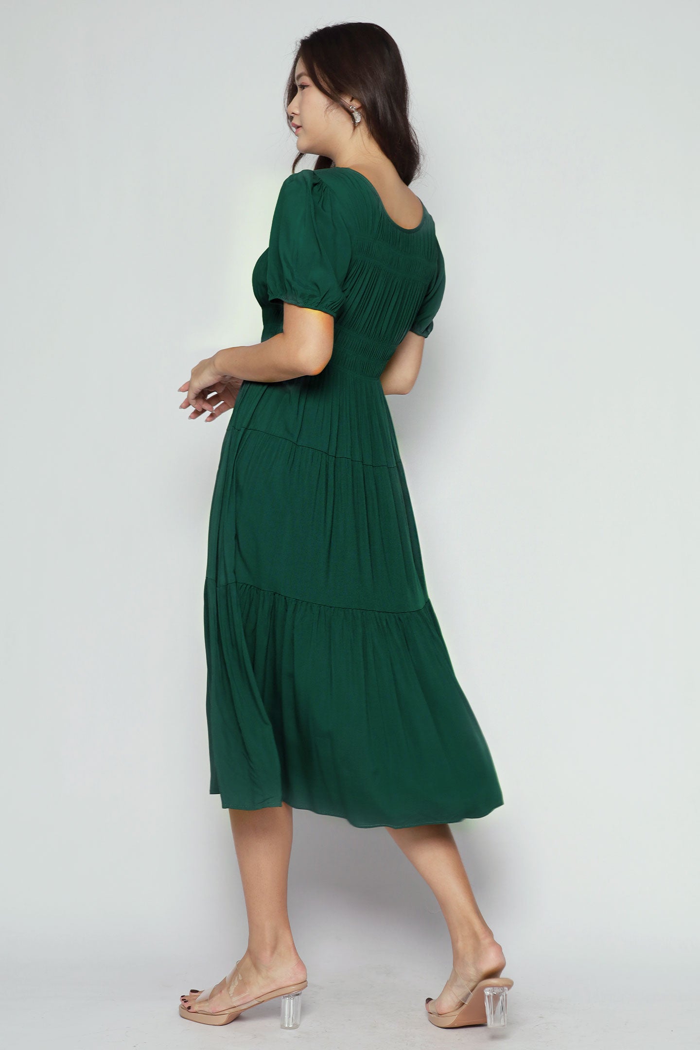 Xoxo Dress in Emerald Green