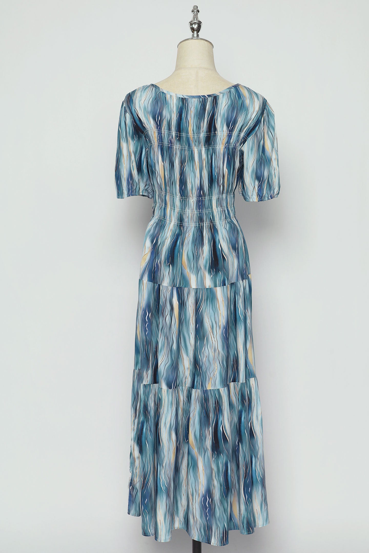 PO - Xoxo Dress in Teal Strokes