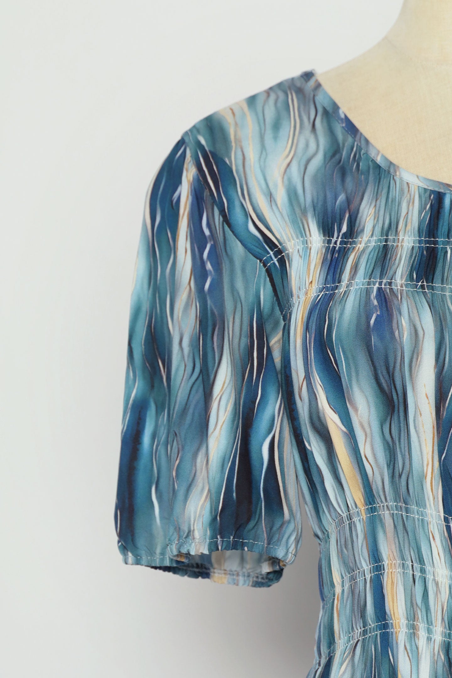 PO - Xoxo Dress in Teal Strokes