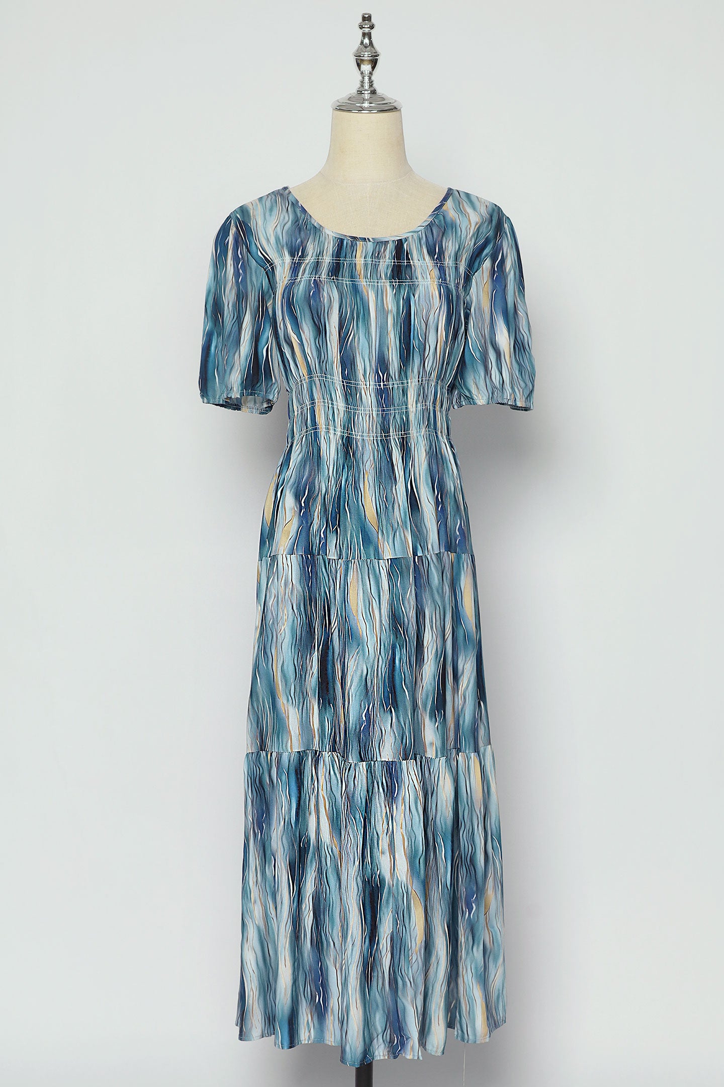 PO - Xoxo Dress in Teal Strokes