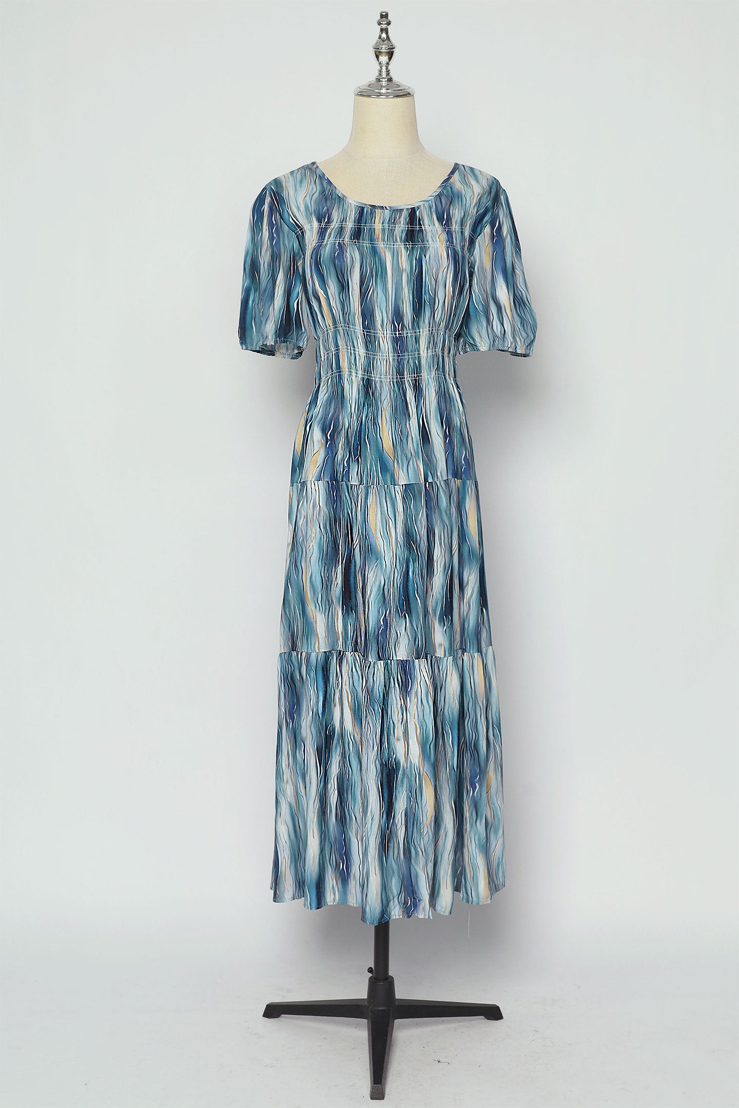 PO - Xoxo Dress in Teal Strokes